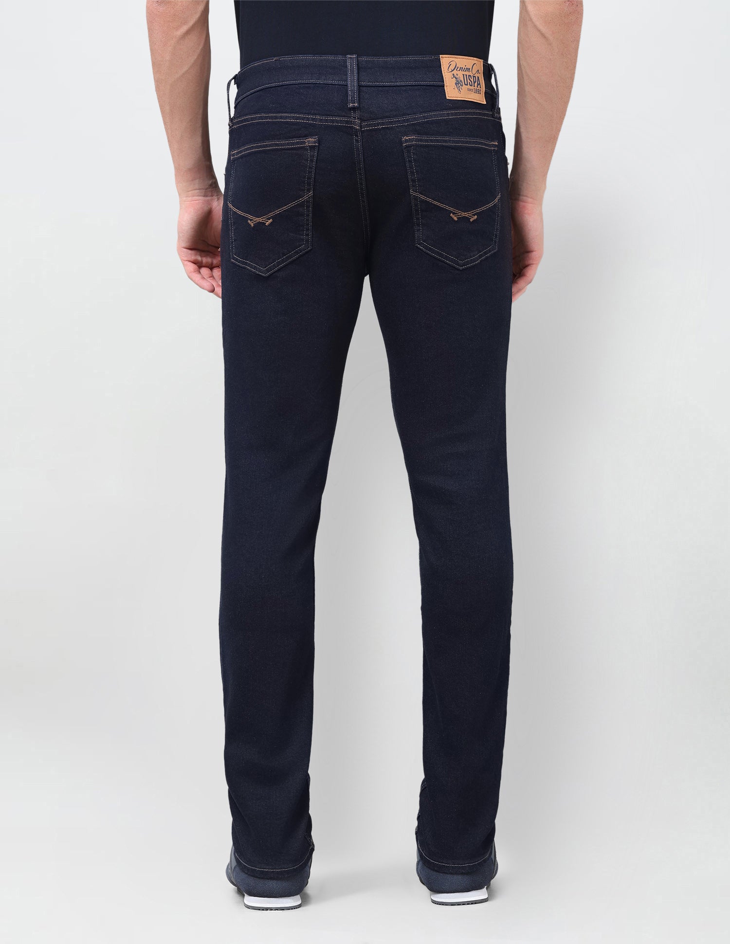 Brandon Slim-Tapered Fit Blue Jeans Dark Indigo - U.S. Polo Assn. India | Large