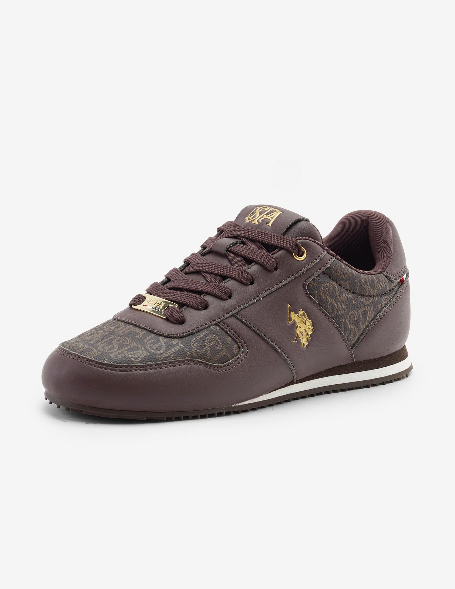 Printed Jimena Sneakers Brown - U.S. Polo Assn. India | Large