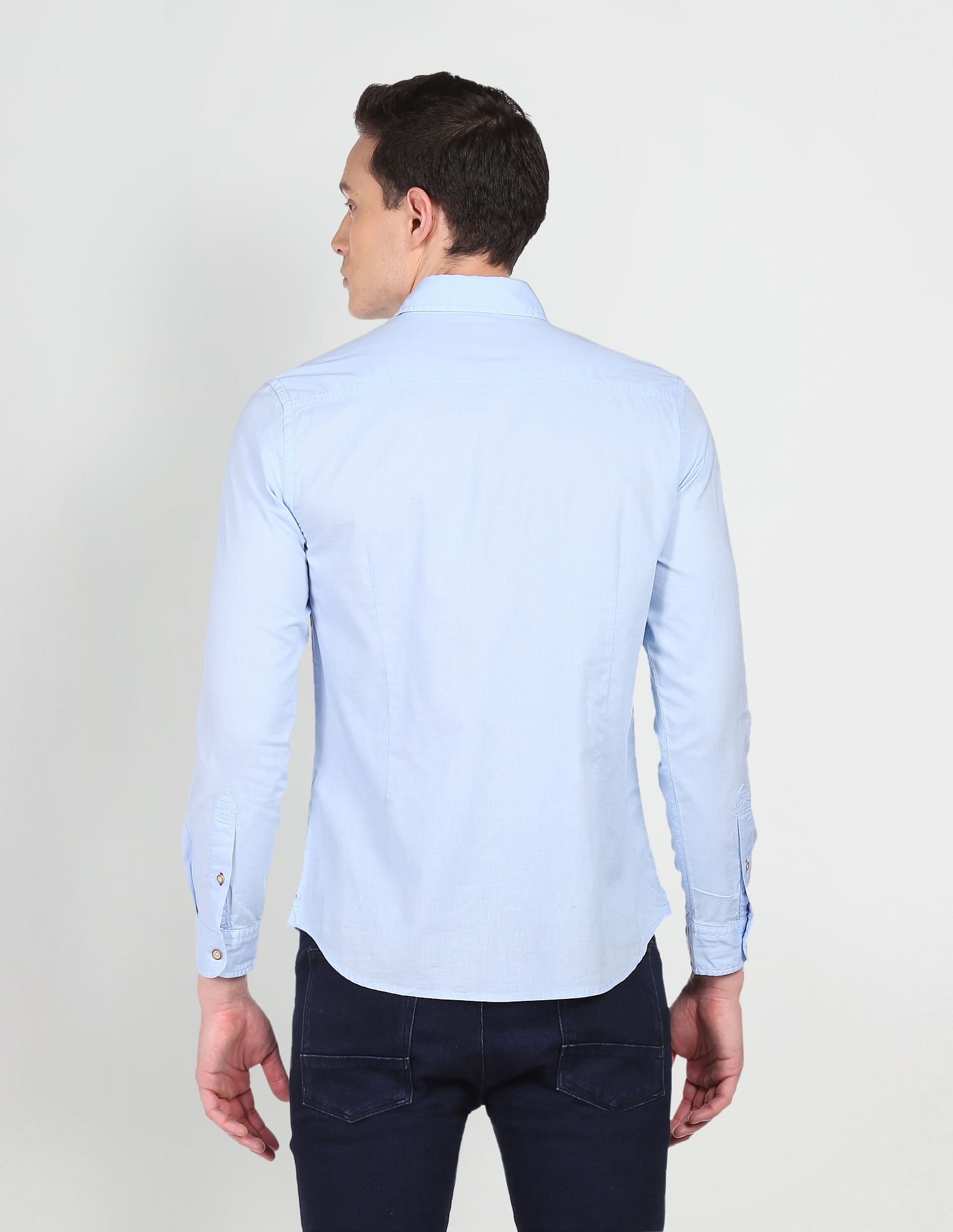 Chest Patch Pocket Casual Shirt Light Blue - U.S. POLO ASSN. | Large