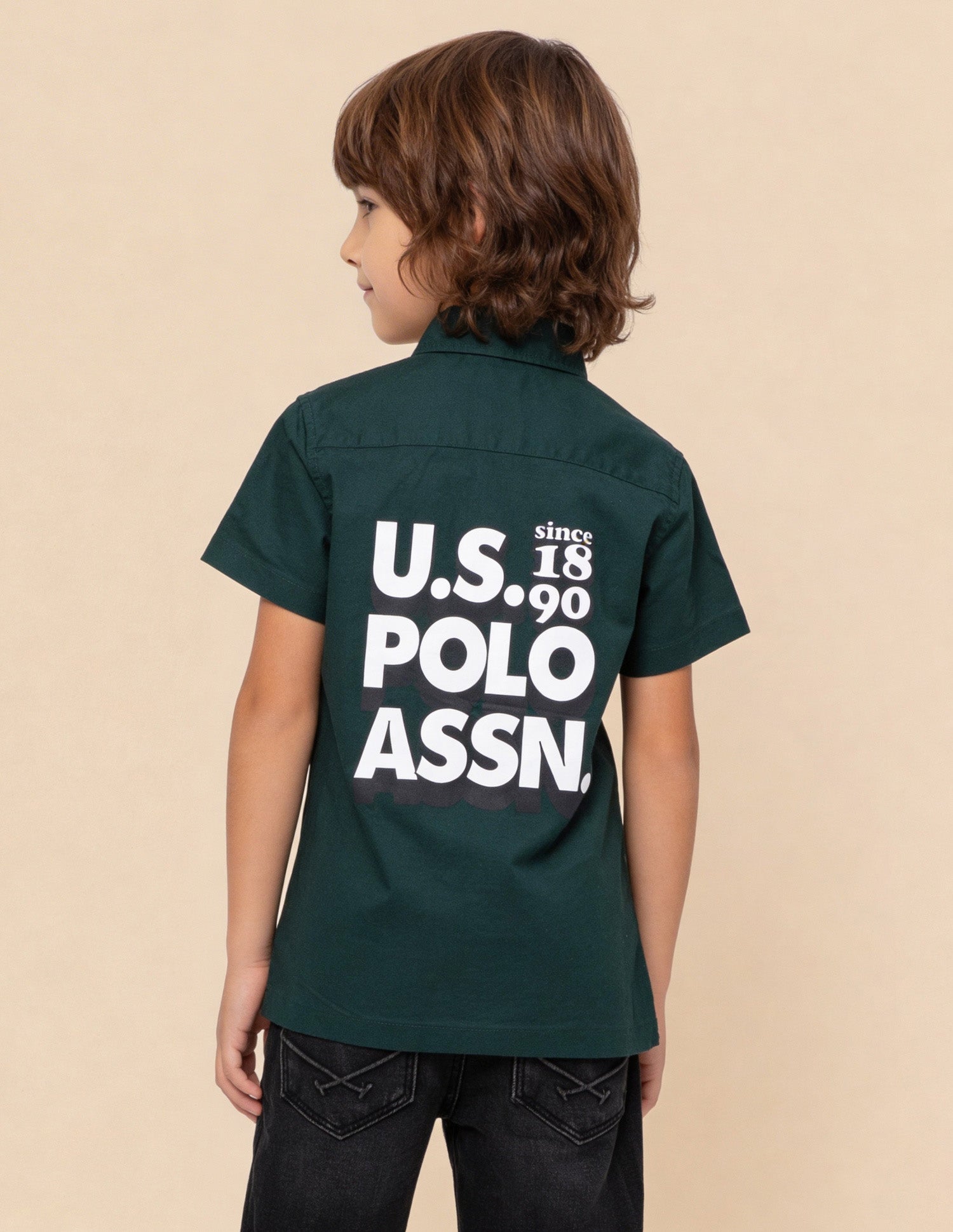 Solid Oxford Shirt Green - U.S. Polo Assn. India | Large