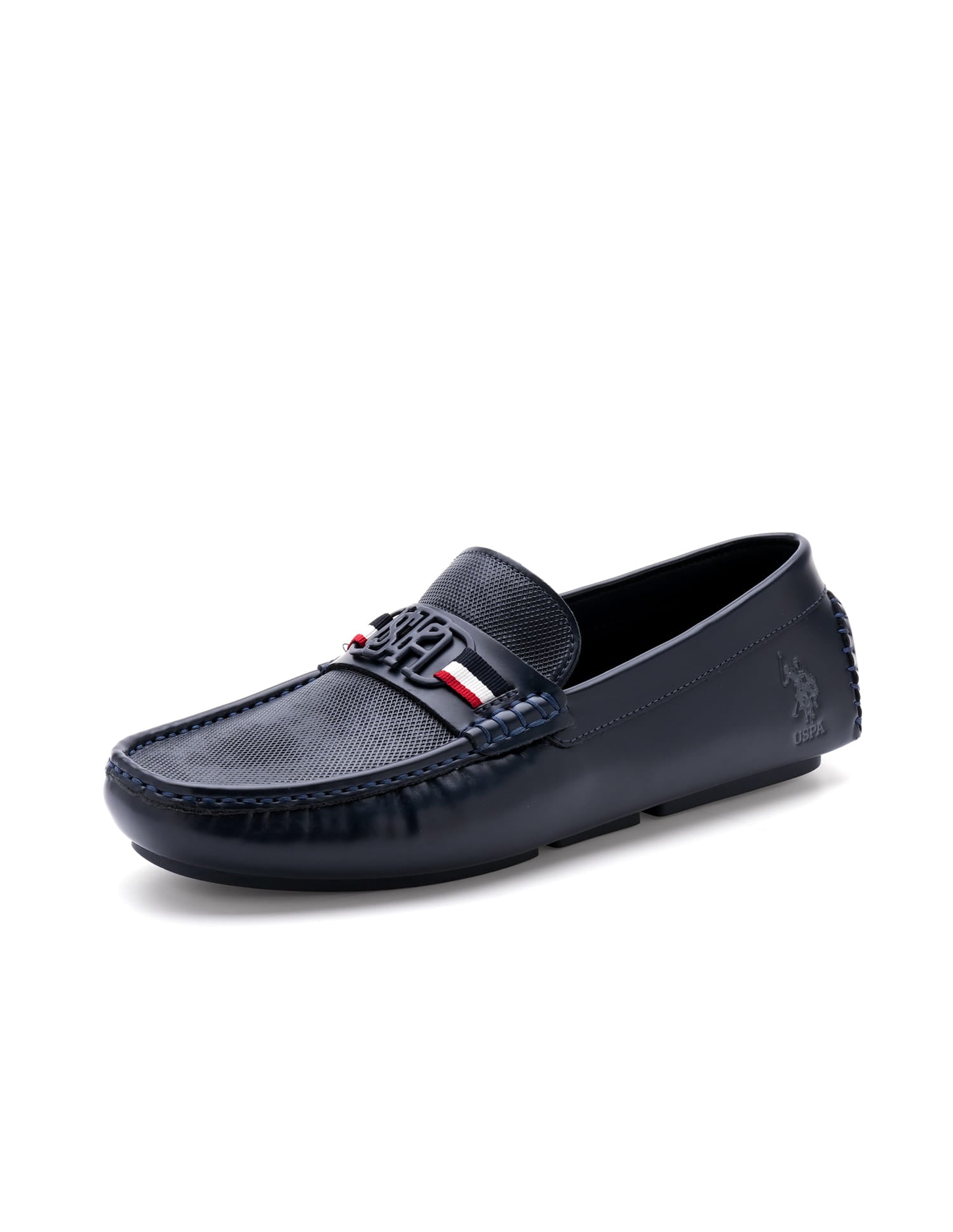 Men Anton 2.0 Textured Loafers Navy - U.S. Polo Assn. India | Large