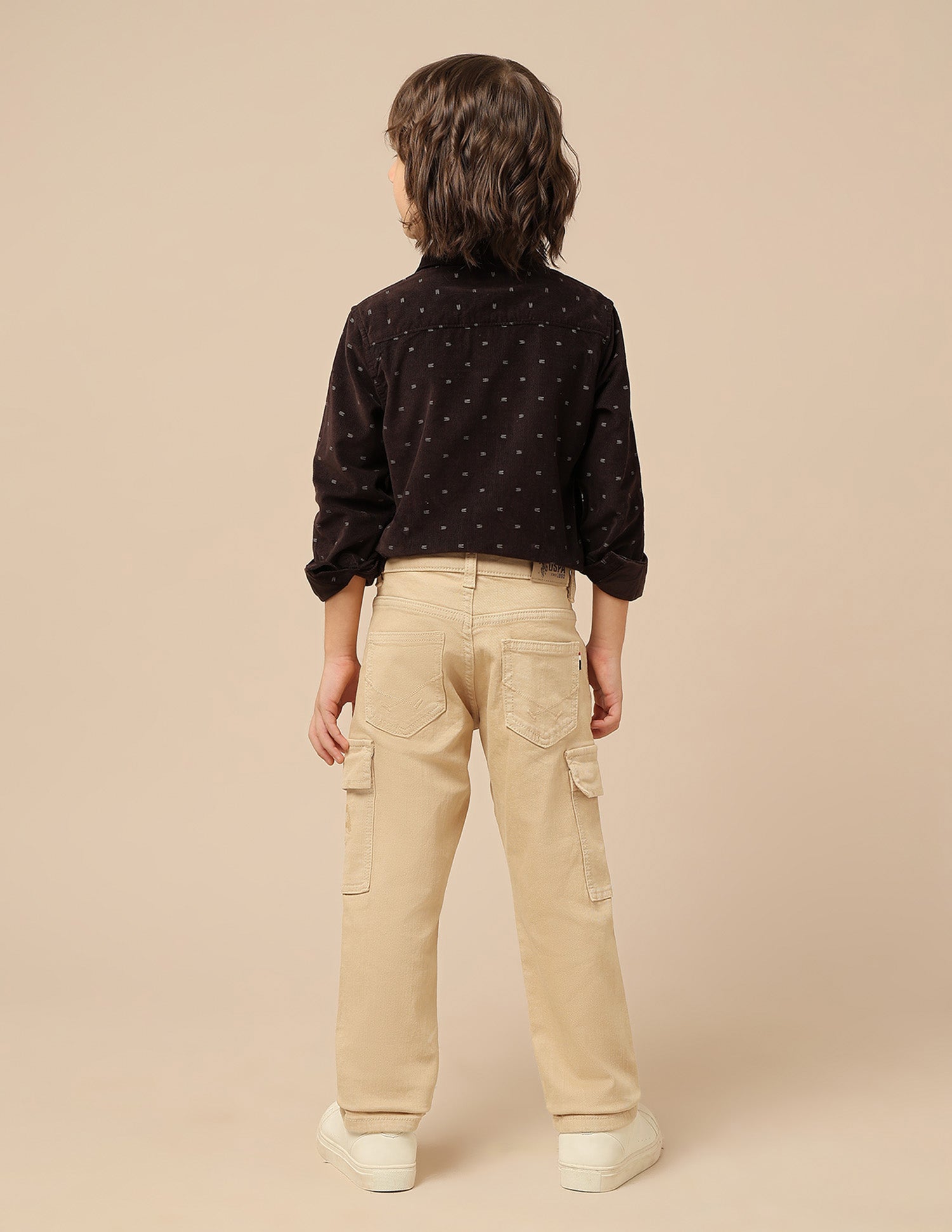 Boys Mid Rise Relaxed Fit Jeans Khaki - U.S. POLO ASSN. | Large