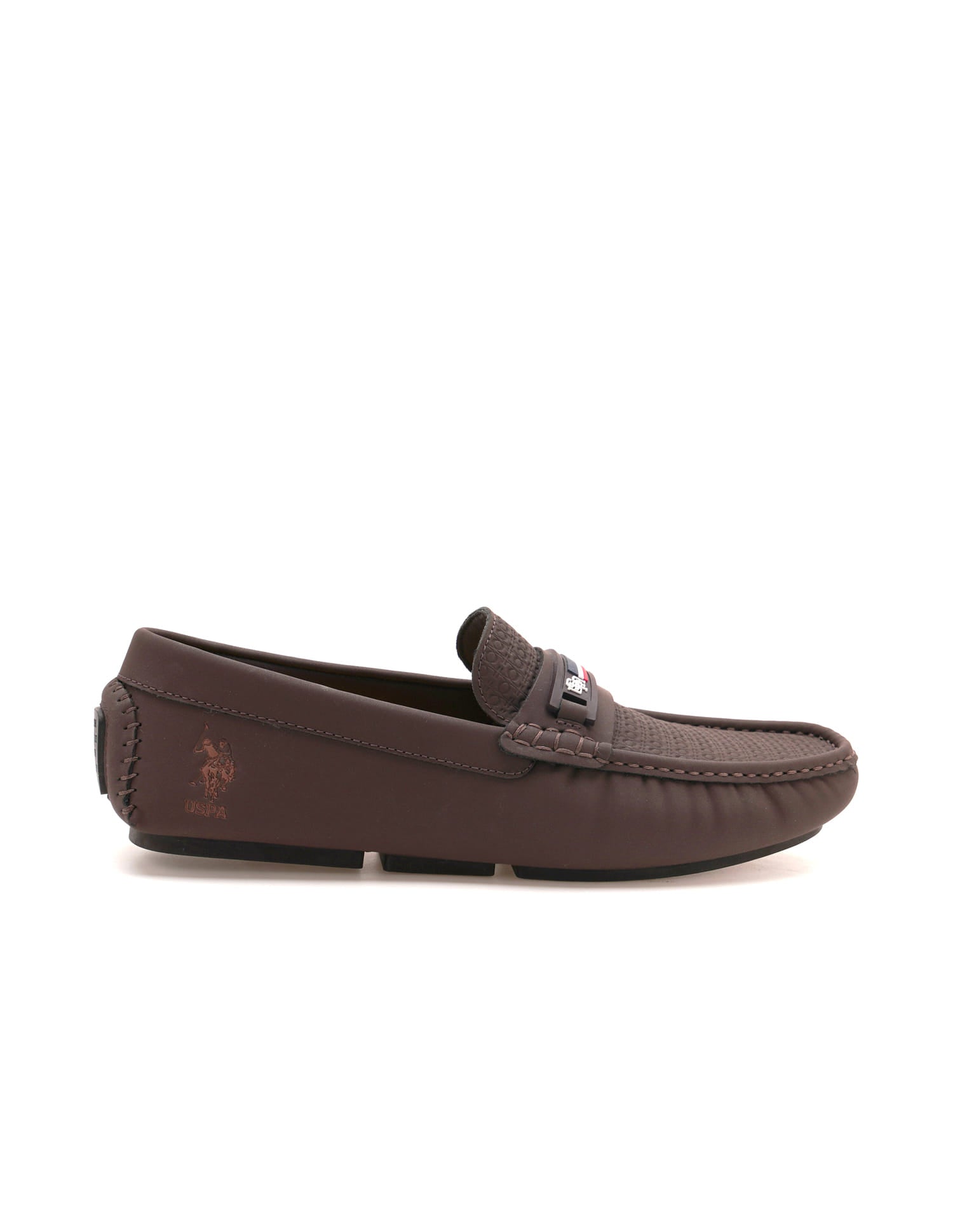 Men Teno Textured Loafer Brown - U.S. Polo Assn. India | Large