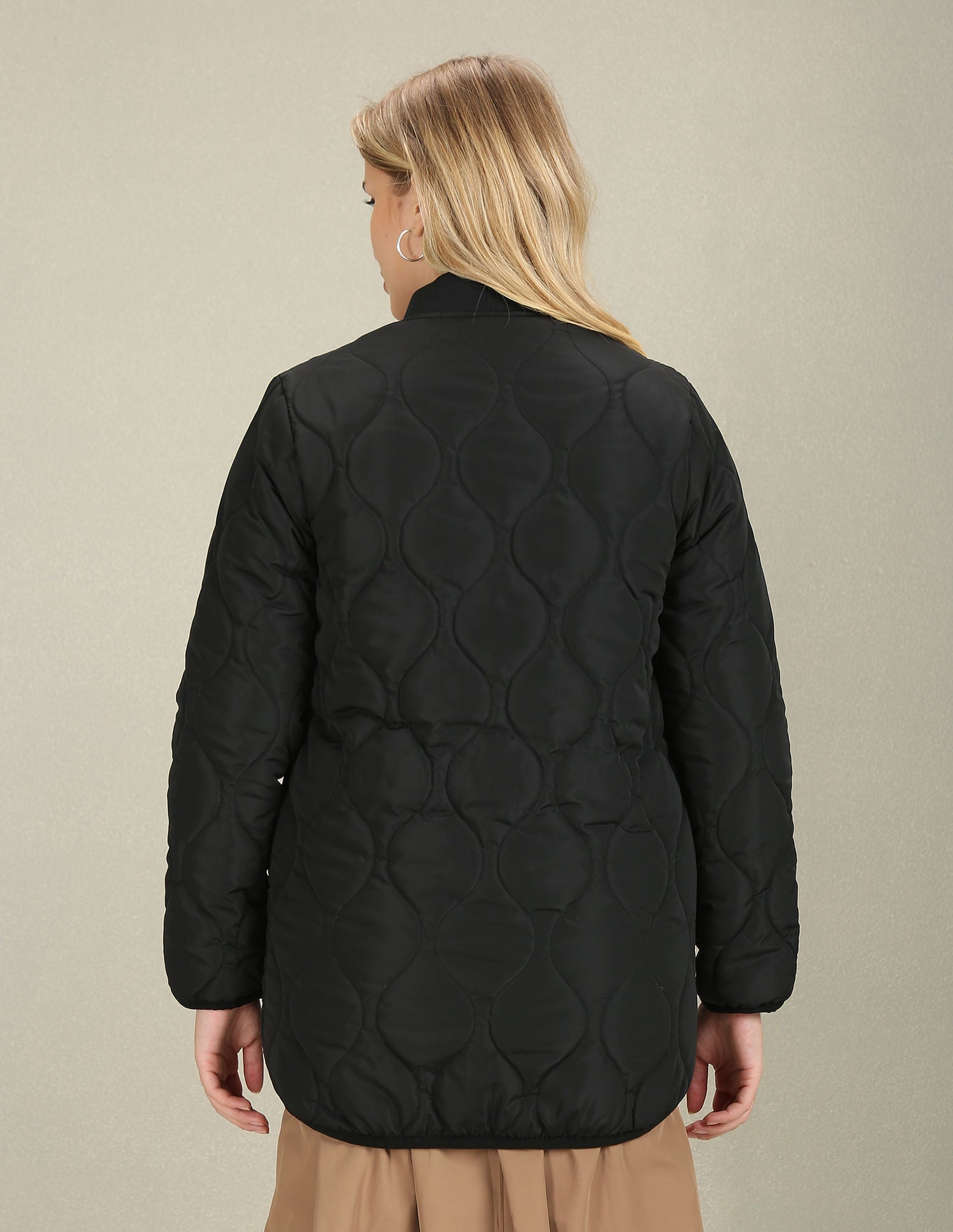 Longline Stand Neck Jacket Black - U.S. POLO ASSN. | Large