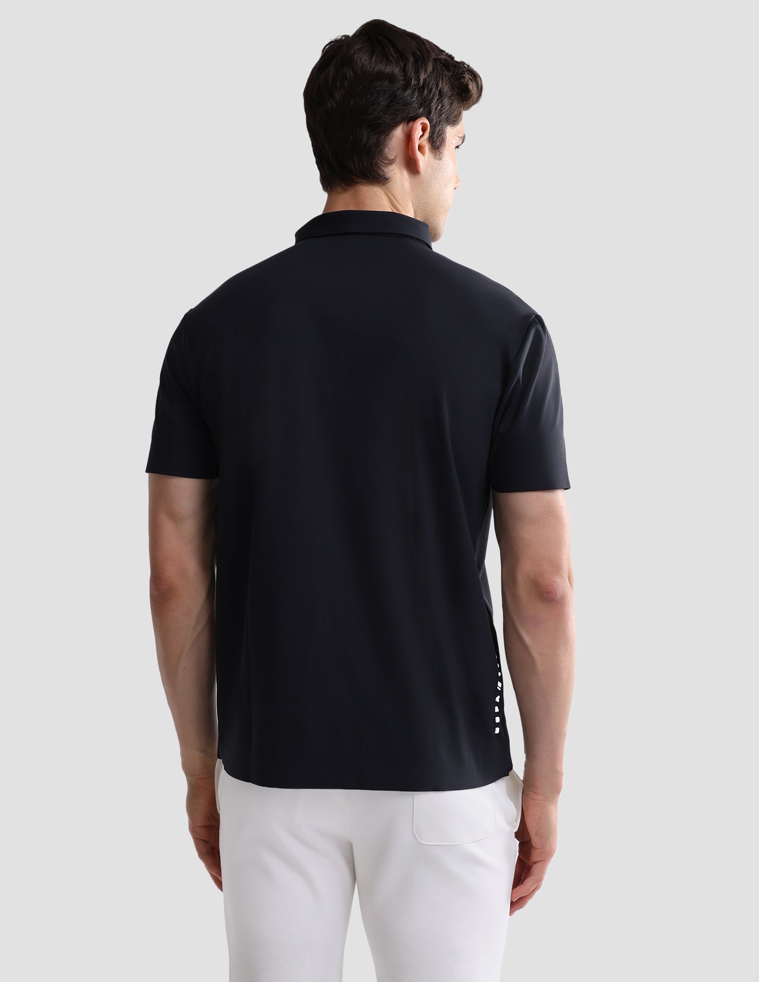 Solid Slim Fit Active Polo Shirt Navy - U.S. Polo Assn. India | Large