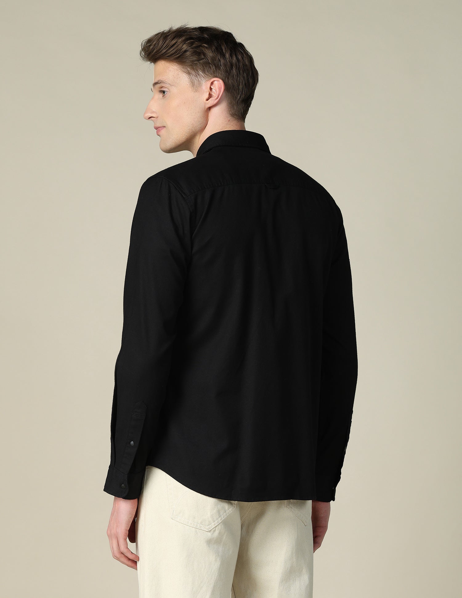 Solid Twill Shacket Black - U.S. POLO ASSN. | Large