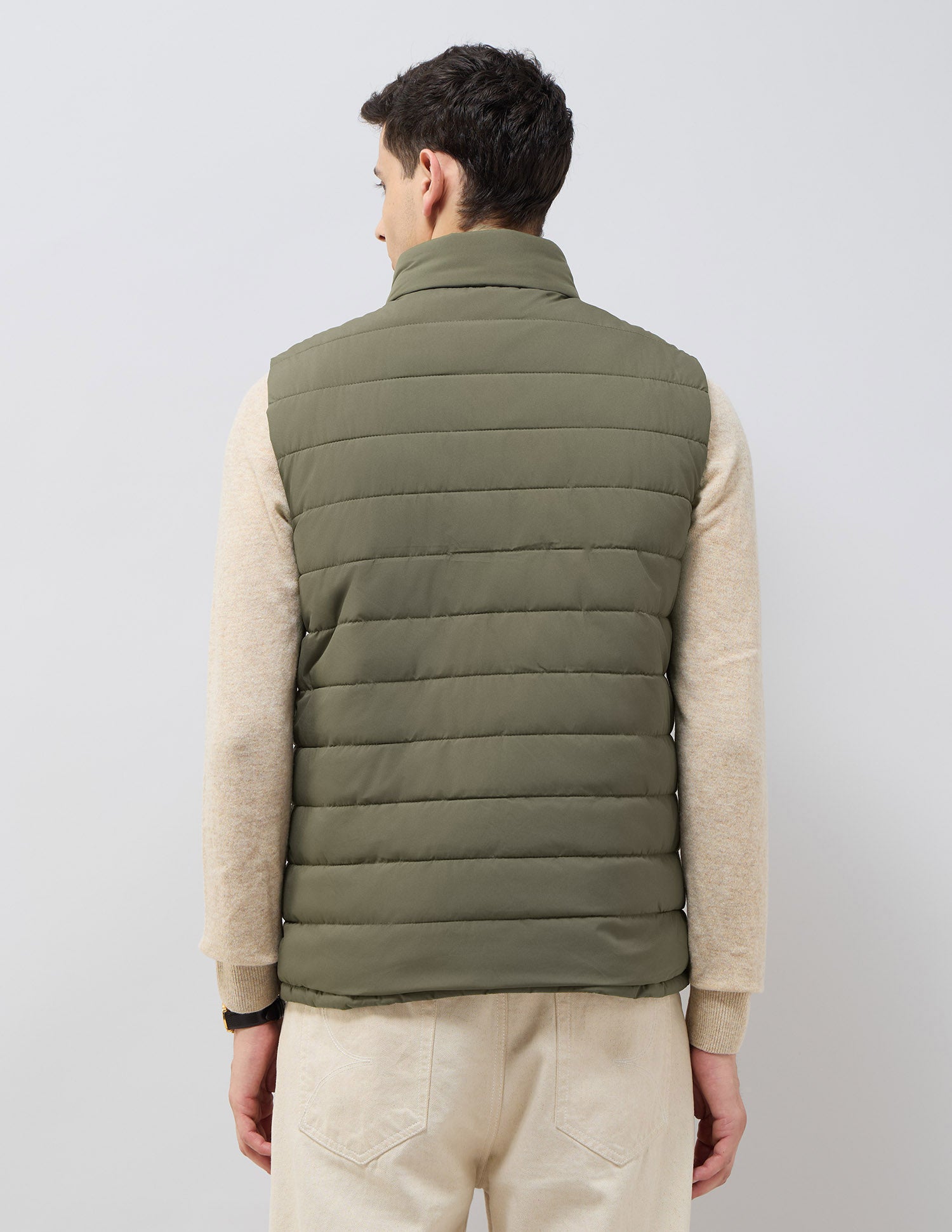 Solid Regular Fit Reversible Jacket Olive - U.S. POLO ASSN. | Large