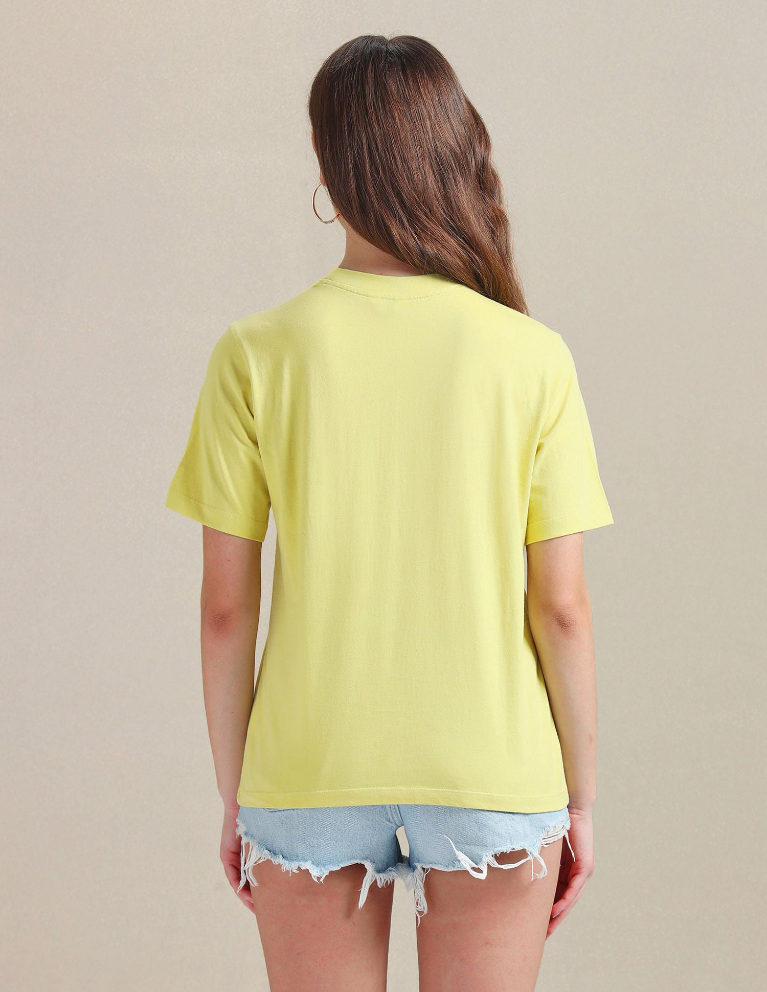 Pure Cotton Printed T-Shirt Yellow - U.S. POLO ASSN. | Large