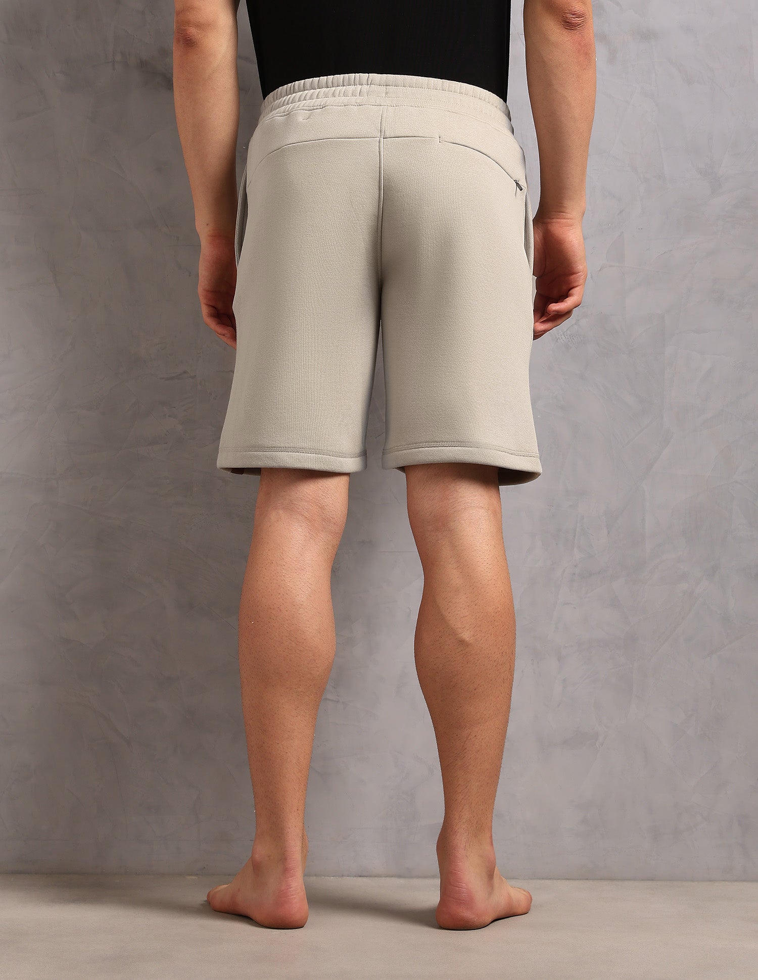 Cotton Terry OES10 Lounge Shorts - Pack Of 1 Grey Mid Stone - U.S. POLO ASSN. | Large