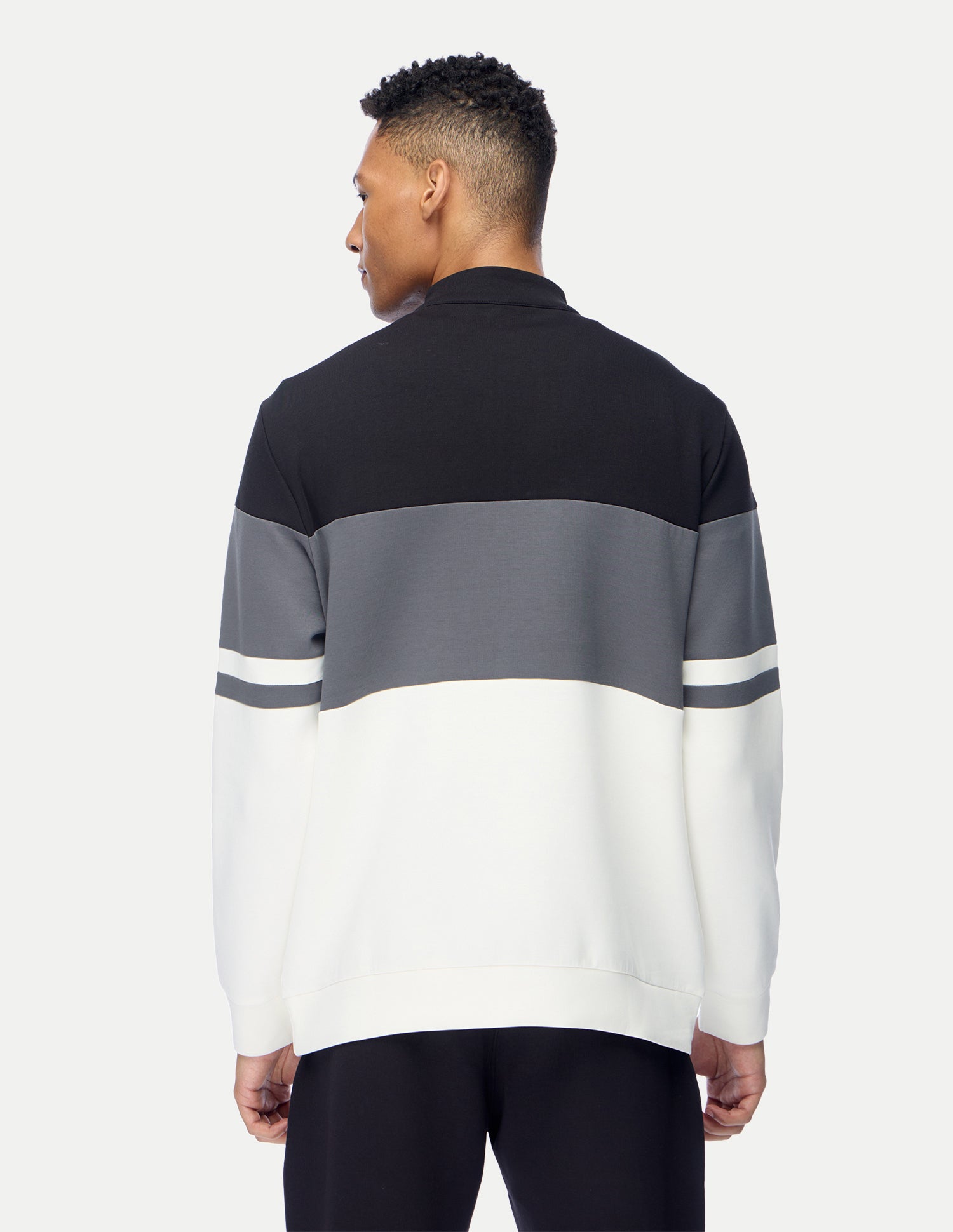 Brand Embossed Slim Fit Active Sweatshirt Black - U.S. Polo Assn. India | Large