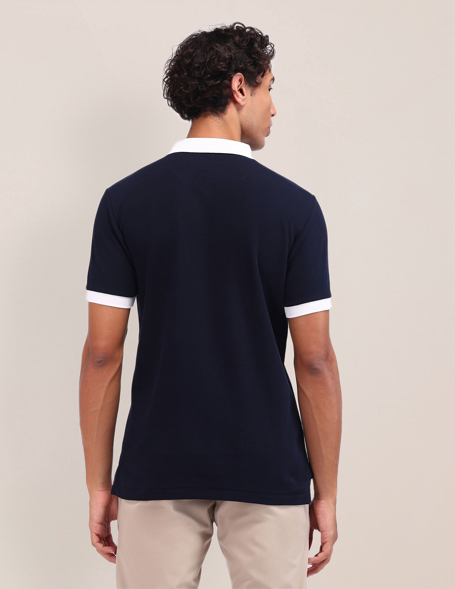 Slim Fit Solid Polo Shirt Navy - U.S. POLO ASSN. | Large