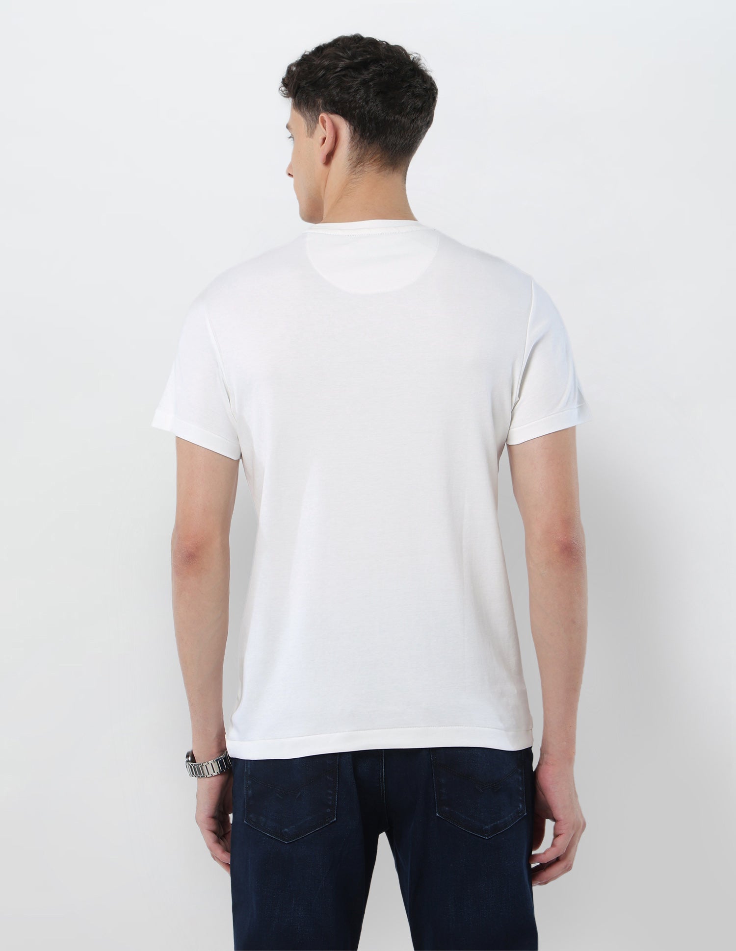 Brand Embossed Slim Fit T-Shirt White - U.S. POLO ASSN. | Large