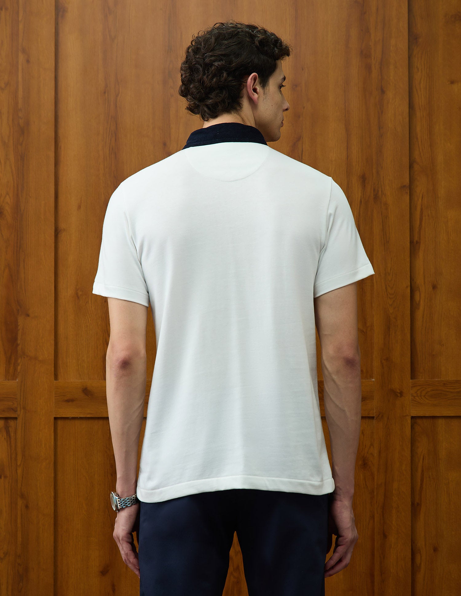 Brand Embroidered Varsity Theatre Polo Shirt Off White - U.S. POLO ASSN. | Large