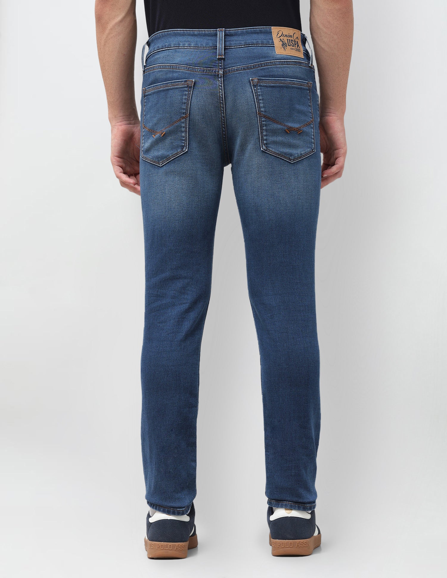 Regallo Skinny Fit Blue Jeans Blue - U.S. Polo Assn. India | Large