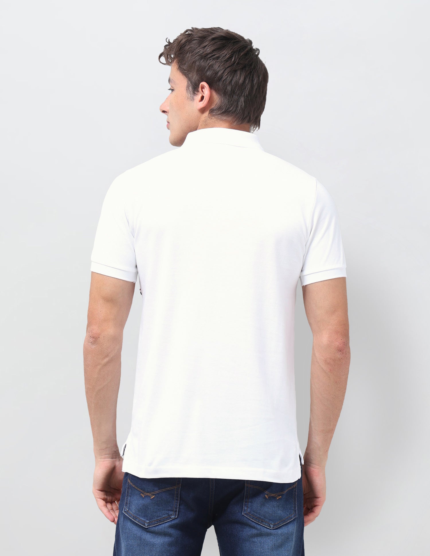 Brand Embroidered Regular Fit Polo Shirt White - U.S. Polo Assn. India | Large