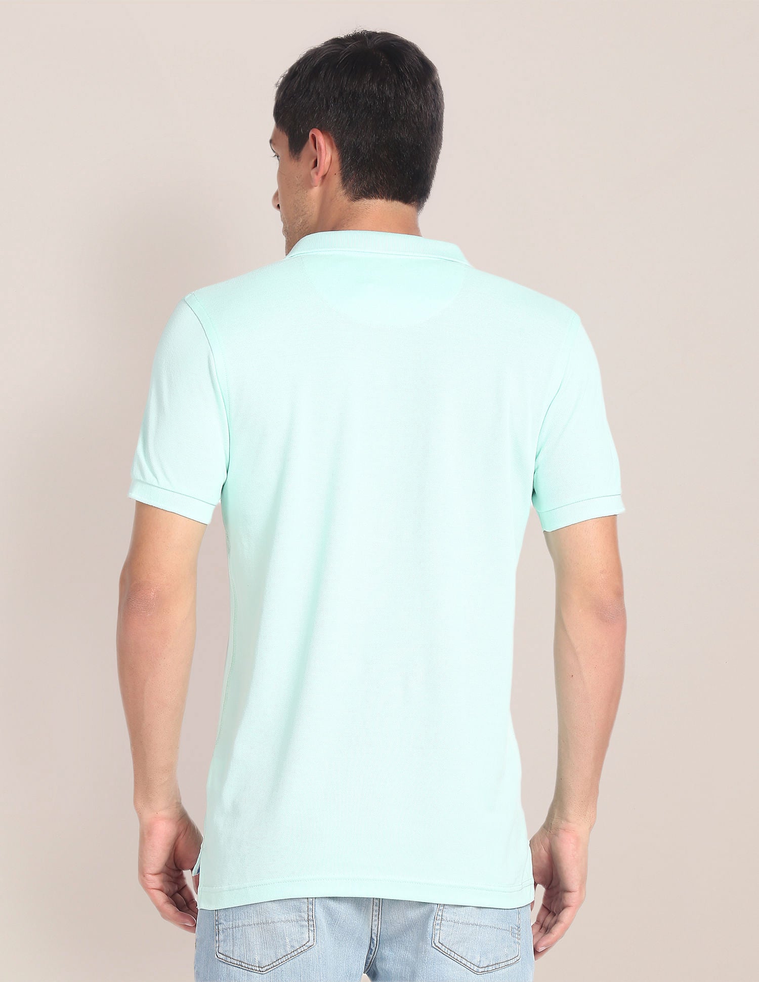 Solid Pique Polo Shirt Aqua - U.S. POLO ASSN. | Large