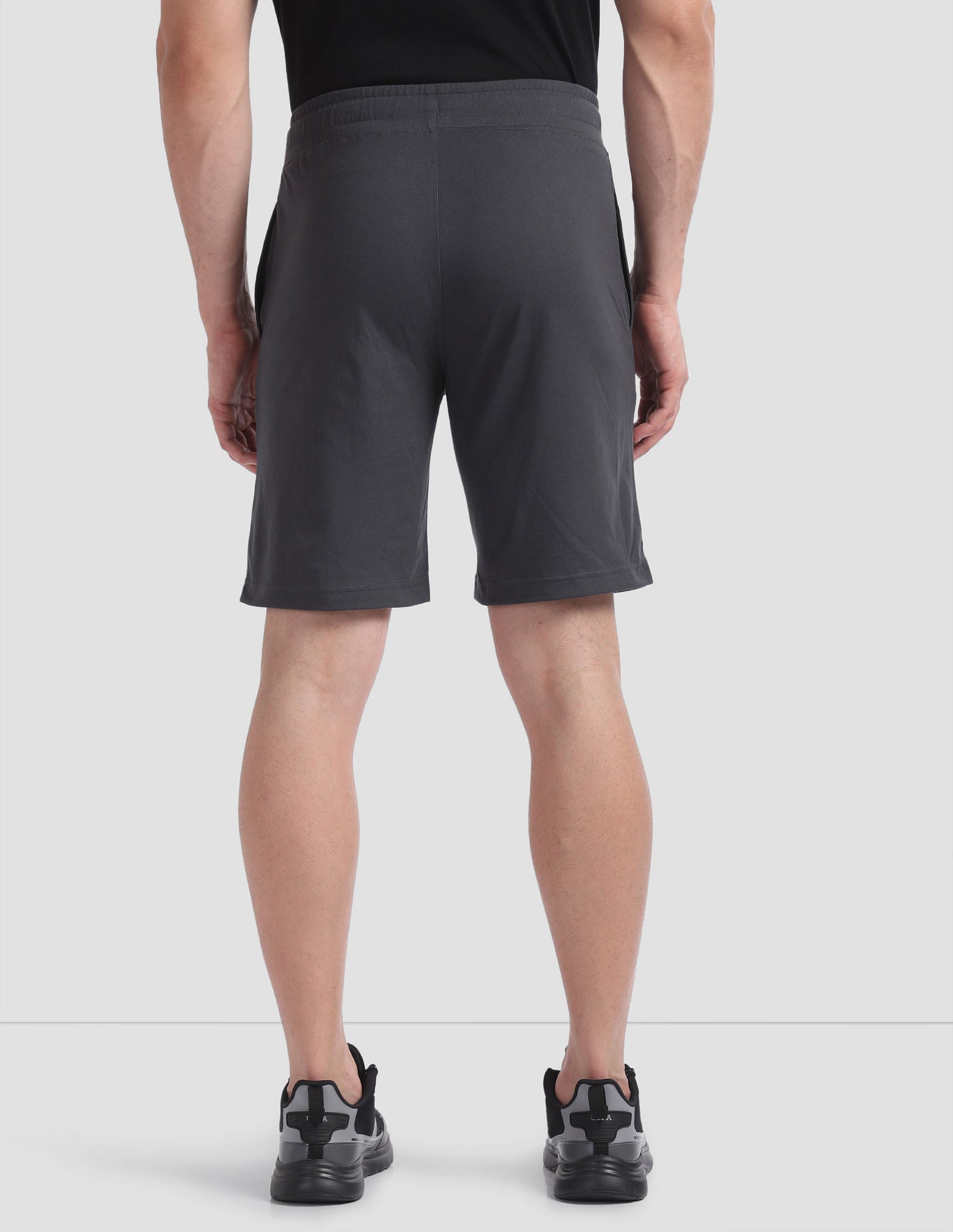 Solid LS002 Lounge Shorts - Pack Of 1 Asphalt - U.S. POLO ASSN. | Large