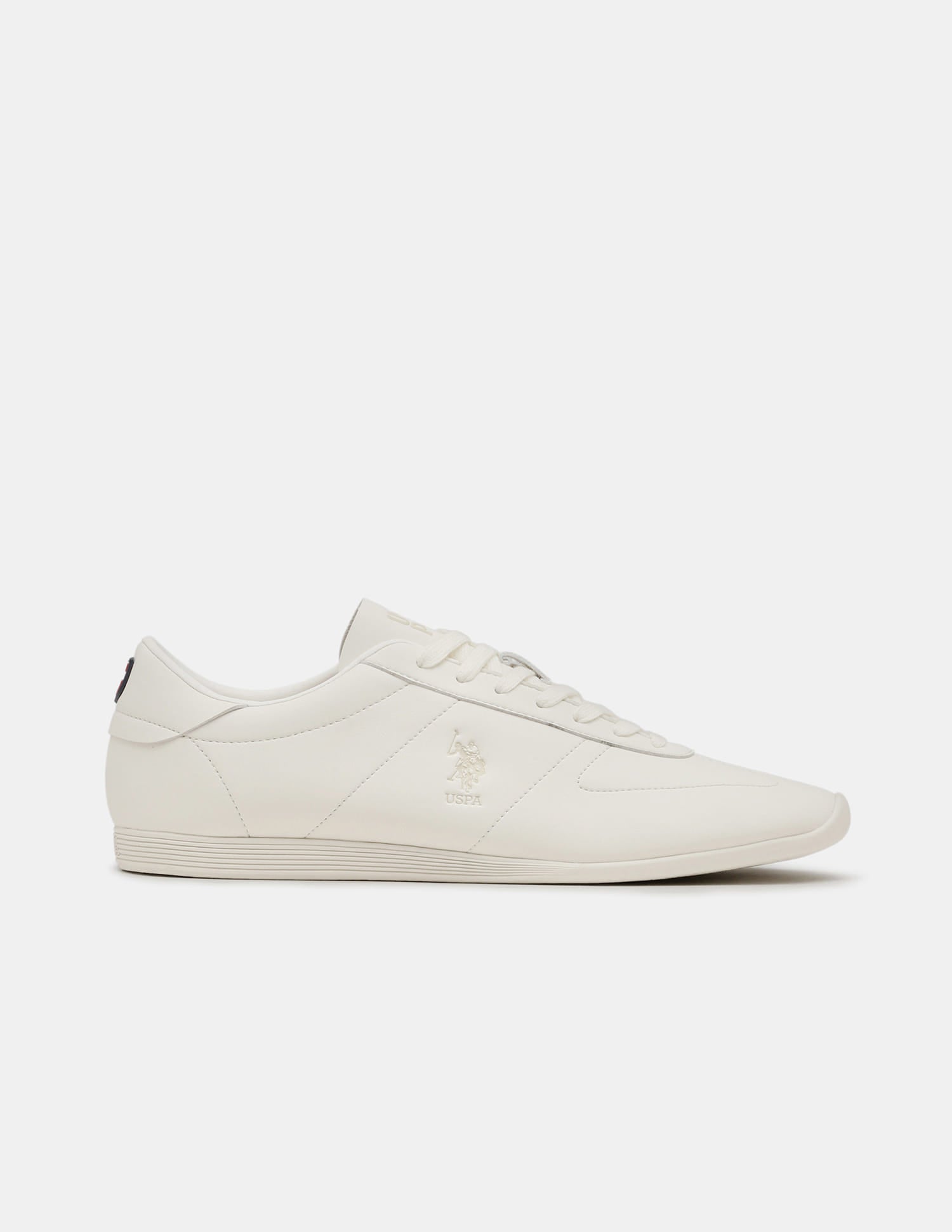 Round Toe Lace Ups Sheild 1890 Sneakers White - U.S. Polo Assn. India | Large