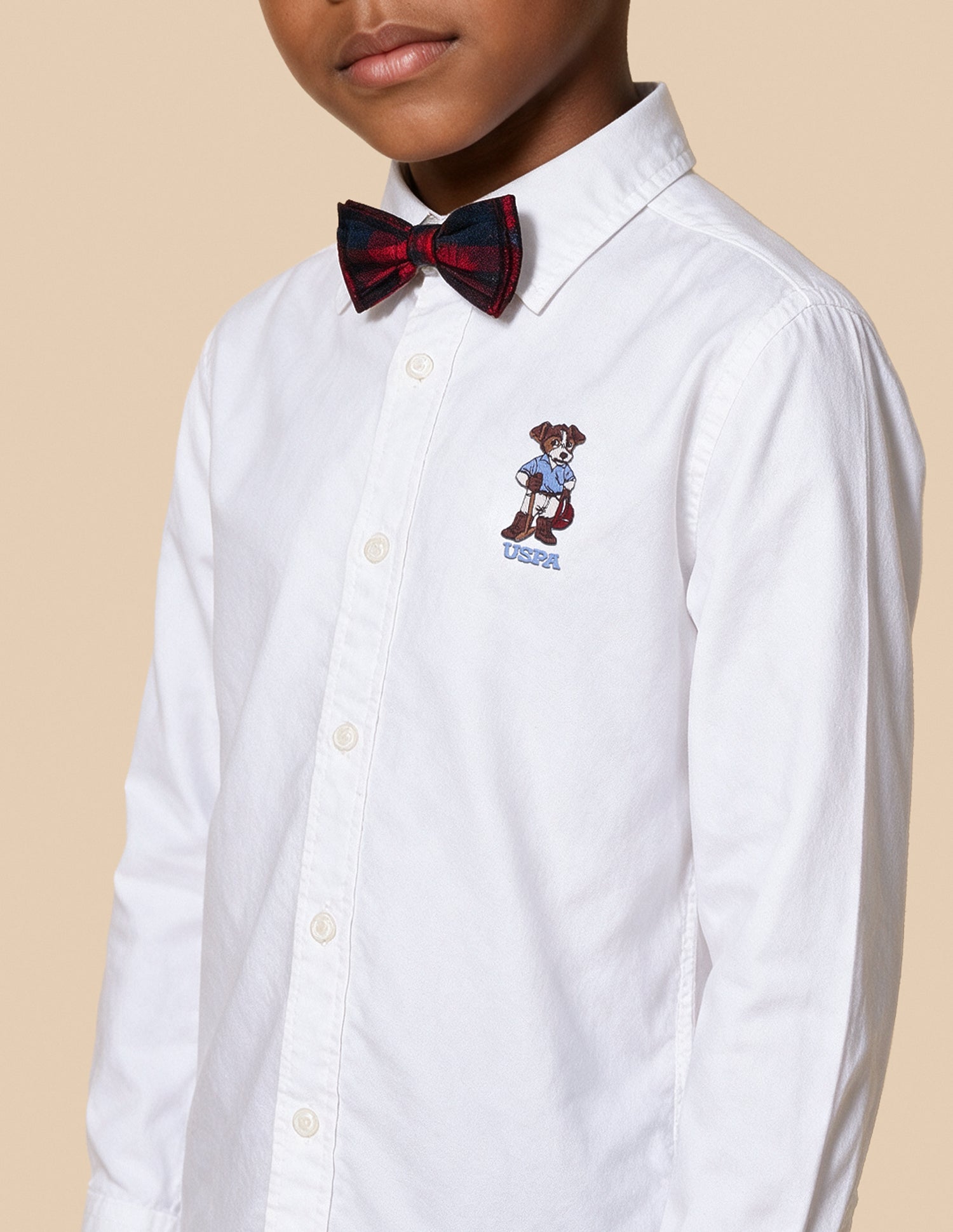 Corduroy Solid Shirt White - U.S. Polo Assn. India | Large