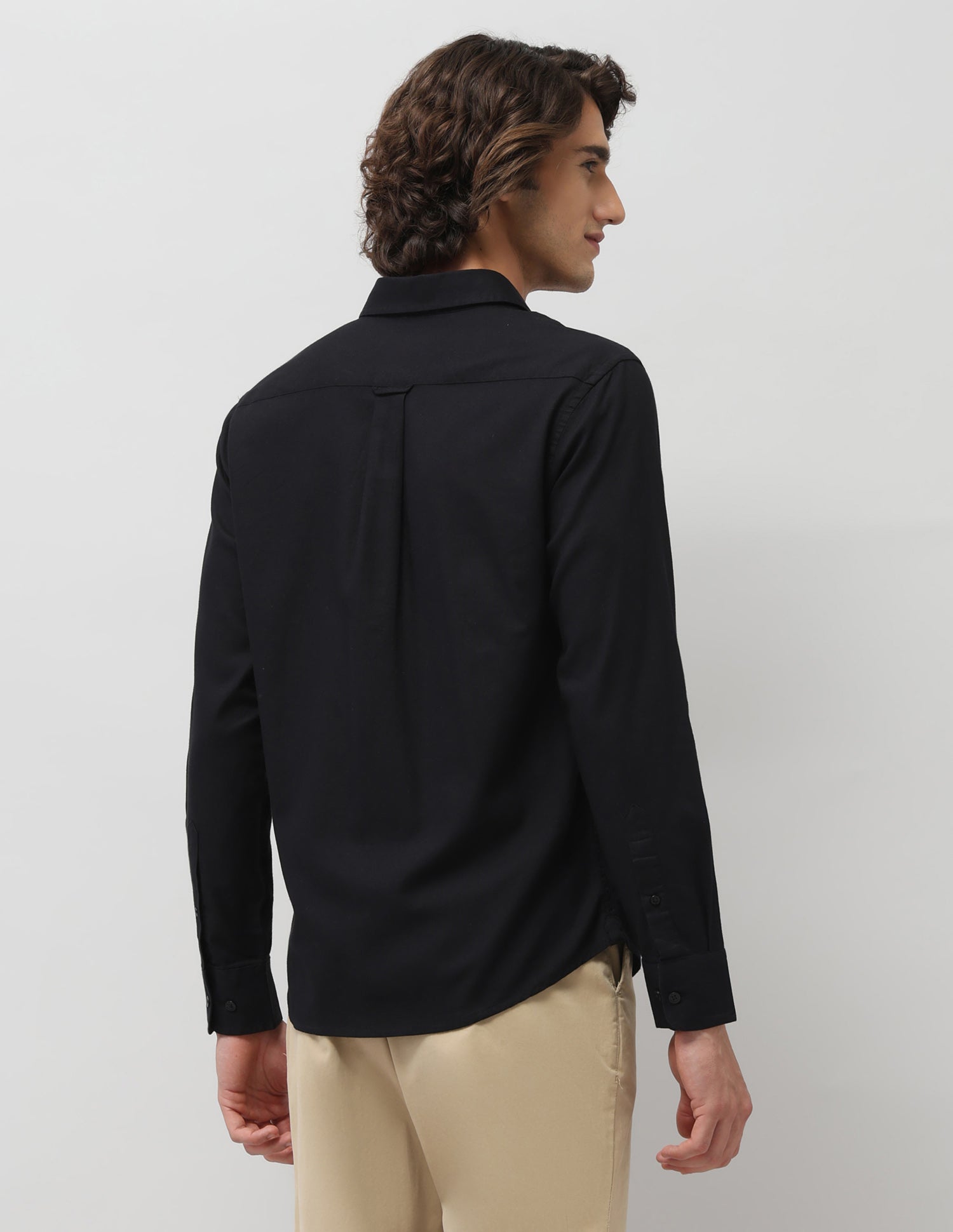 Textured Dobby Shirt Black - U.S. Polo Assn. India | Large
