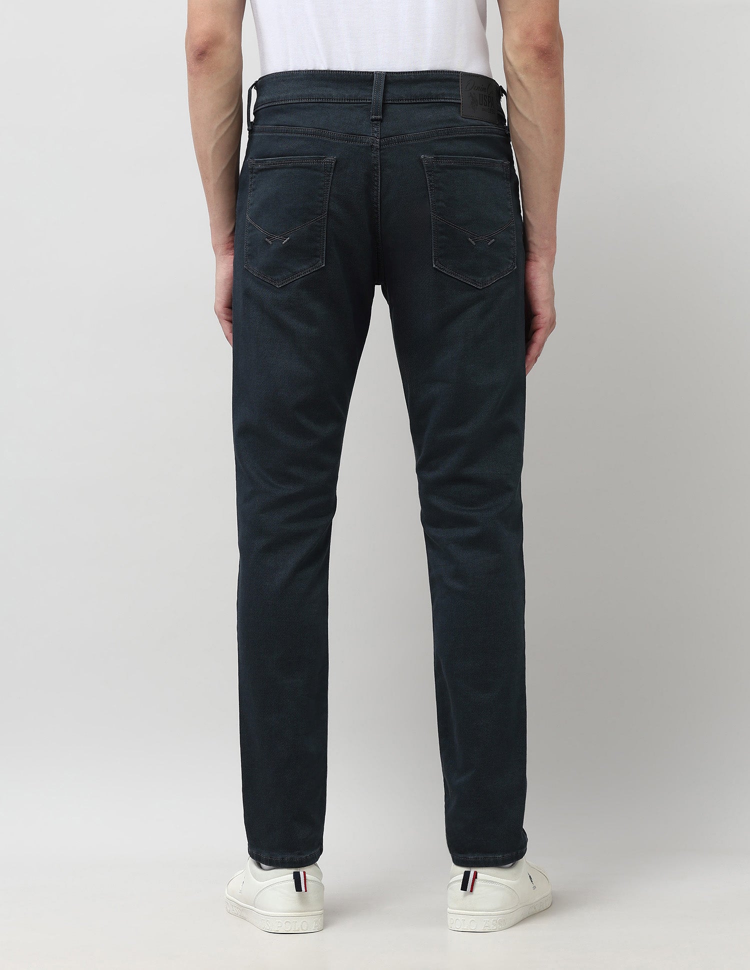 Brandon Slim Tapered Fit Green Jeans Dark Wash - U.S. POLO ASSN. | Large