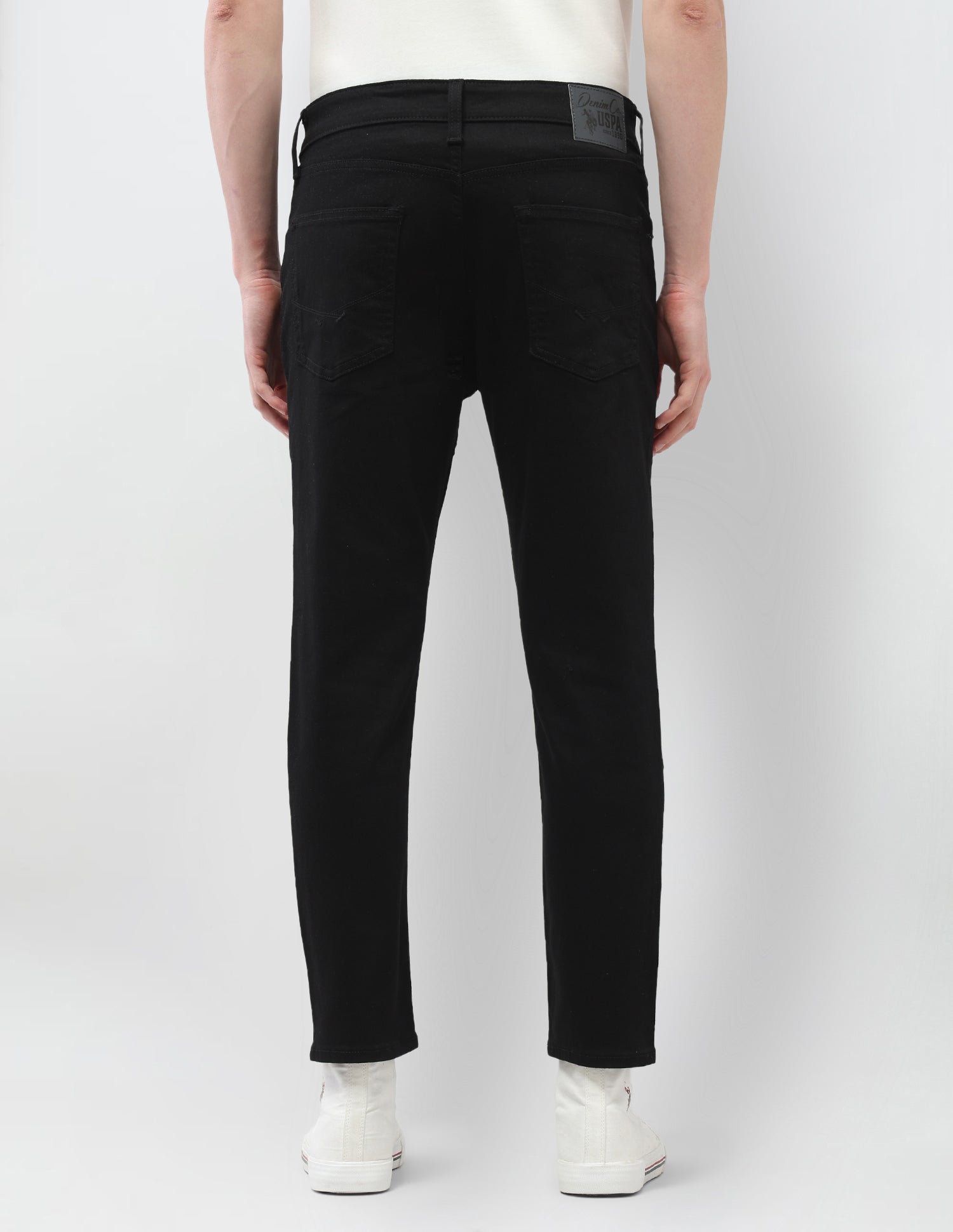 Cole Comfort Cropped Fit Jeans Black - U.S. Polo Assn. India | Large