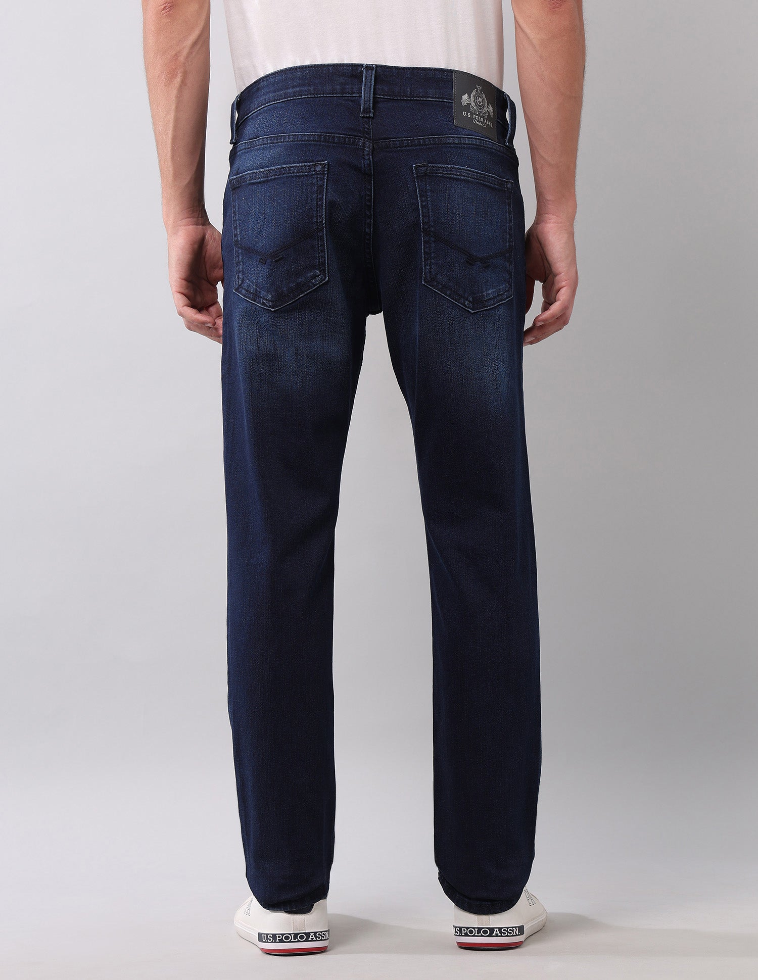 Brandon Slim Tapered Fit Blue Jeans Blue - U.S. POLO ASSN. | Large