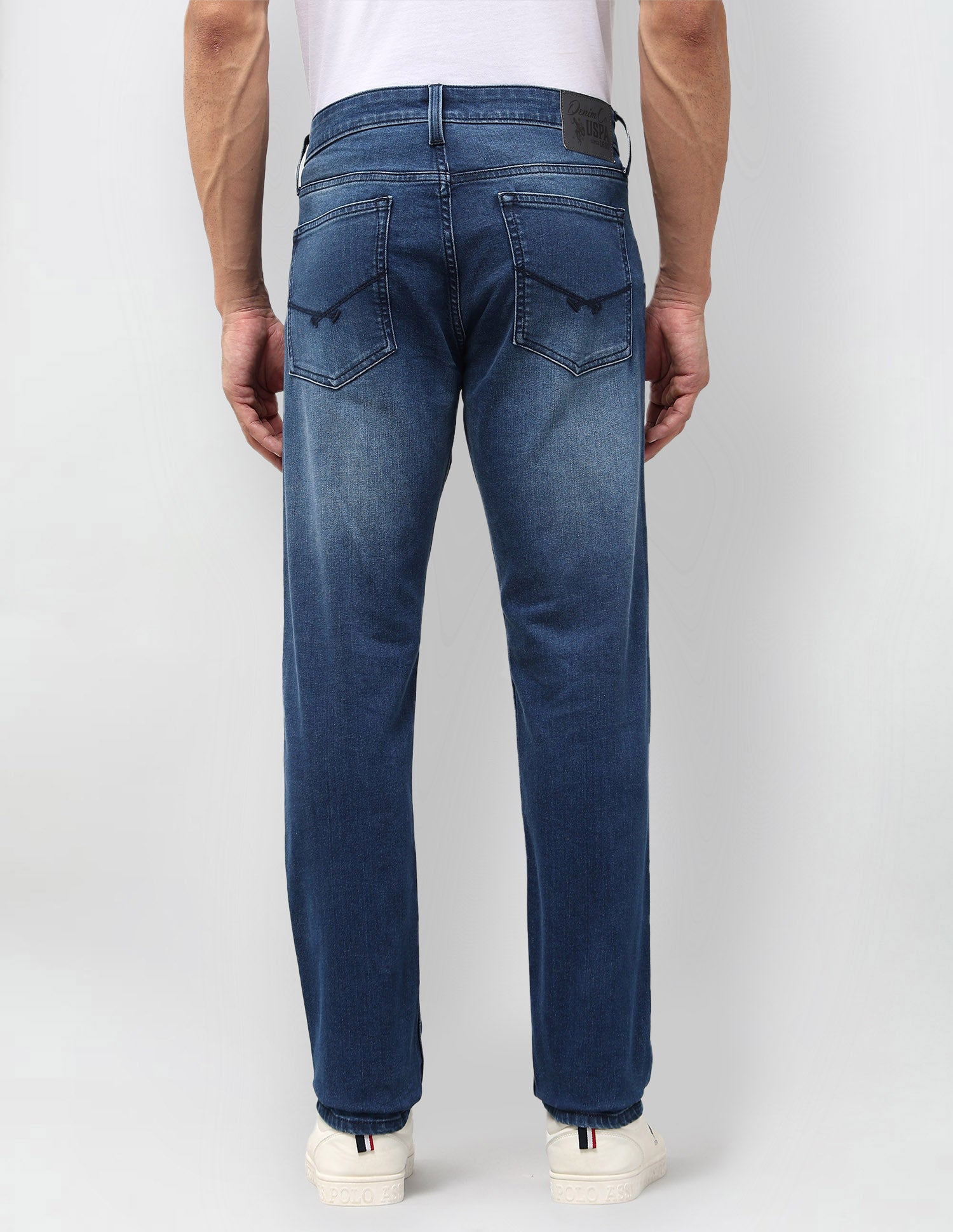 Brandon Slim Tapered Fit Blue Jeans Indigo - U.S. POLO ASSN. | Large