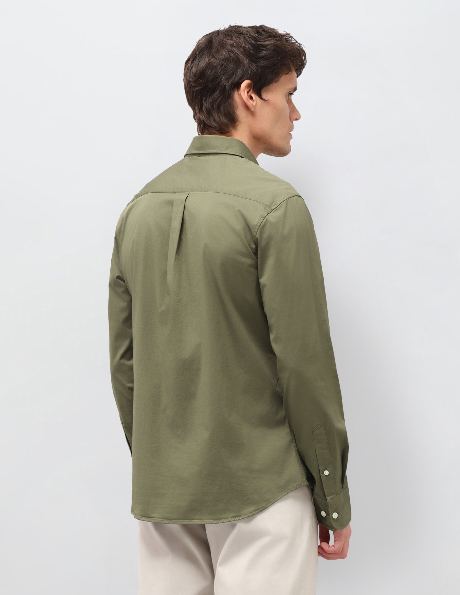 Twill Solid Shirt Olive - U.S. Polo Assn. India | Large
