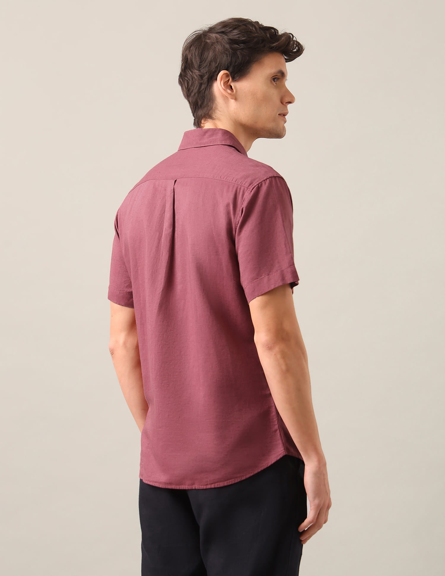 Solid Tailored Fit Shirt Red - U.S. Polo Assn. India | Large