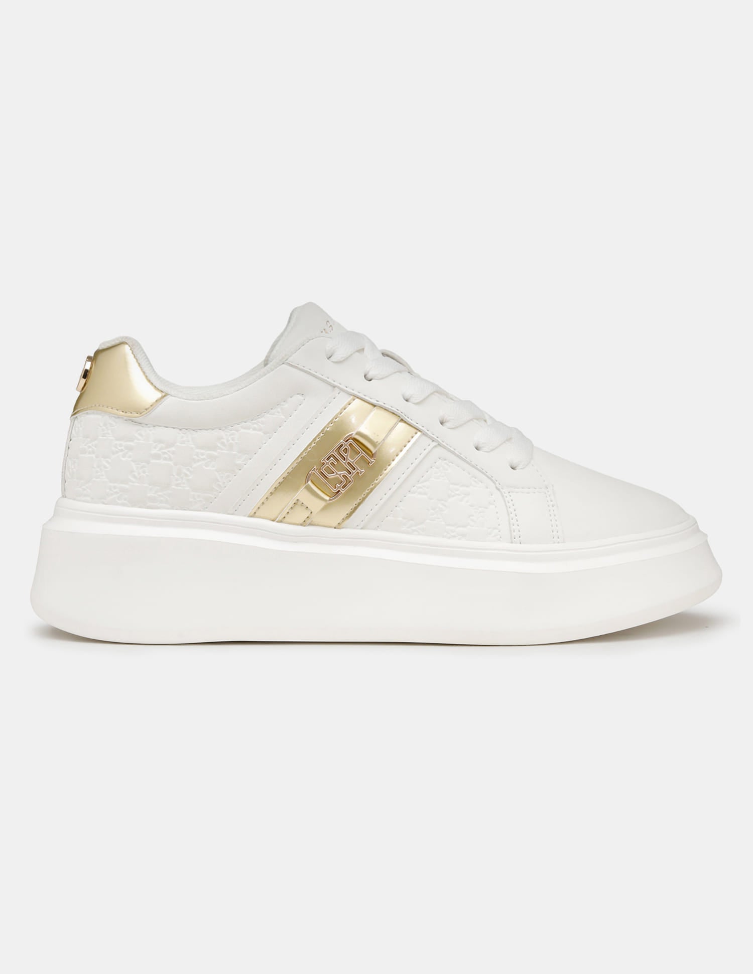 Elowen Off White Light Weight Sneaker Shoes Off White - U.S. Polo Assn. India | Large