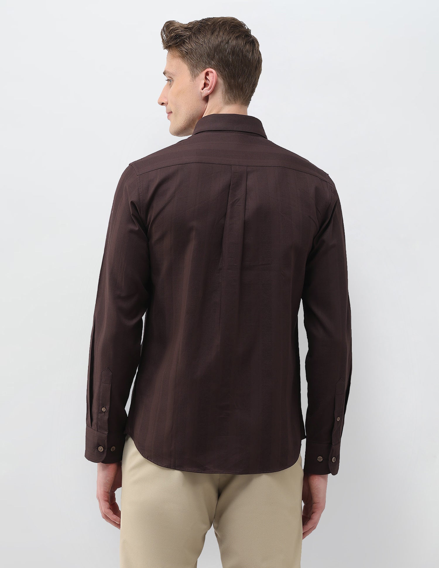 Dobby Textured Shirt Choco - U.S. Polo Assn. India | Large