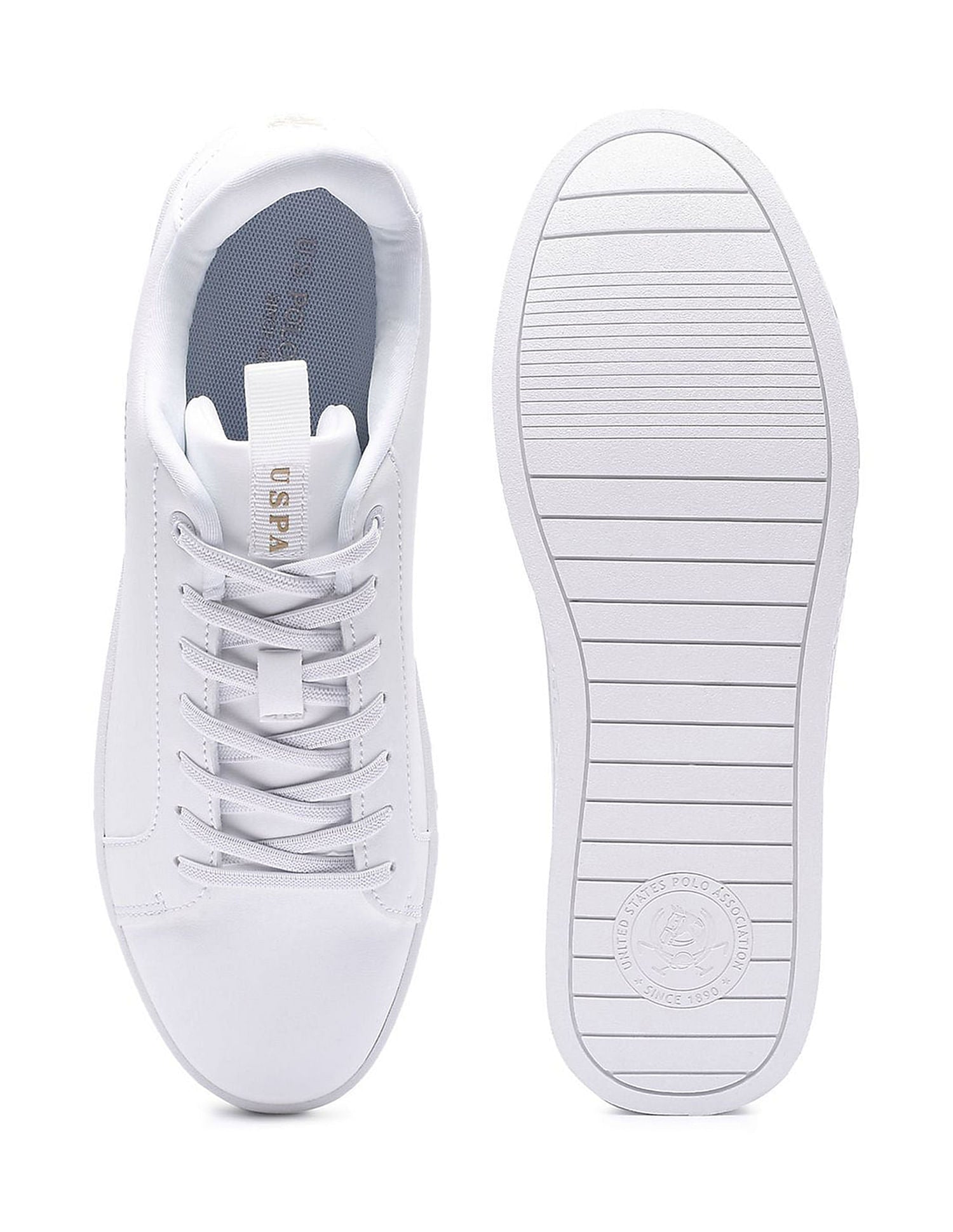 Men Lars 2.0 Off White All Day Sneakers White - U.S. Polo Assn. India | Large