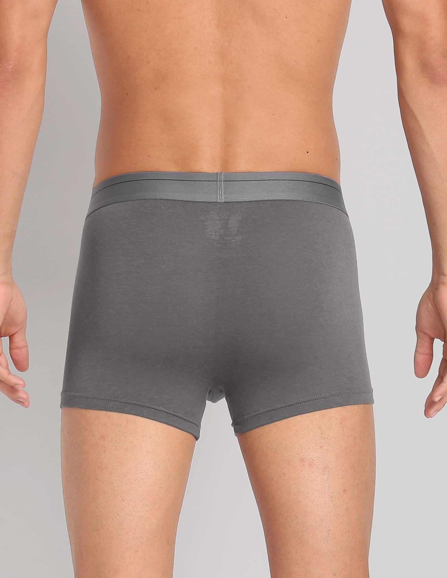 Modal Cotton Stretch Antibacterial PT003 Premium Trunks - Pack Of 1 Light Grey - U.S. POLO ASSN. | Large