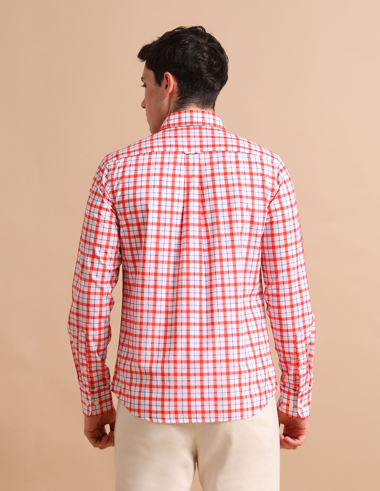 Twill Check Shirt Red - U.S. POLO ASSN. | Large