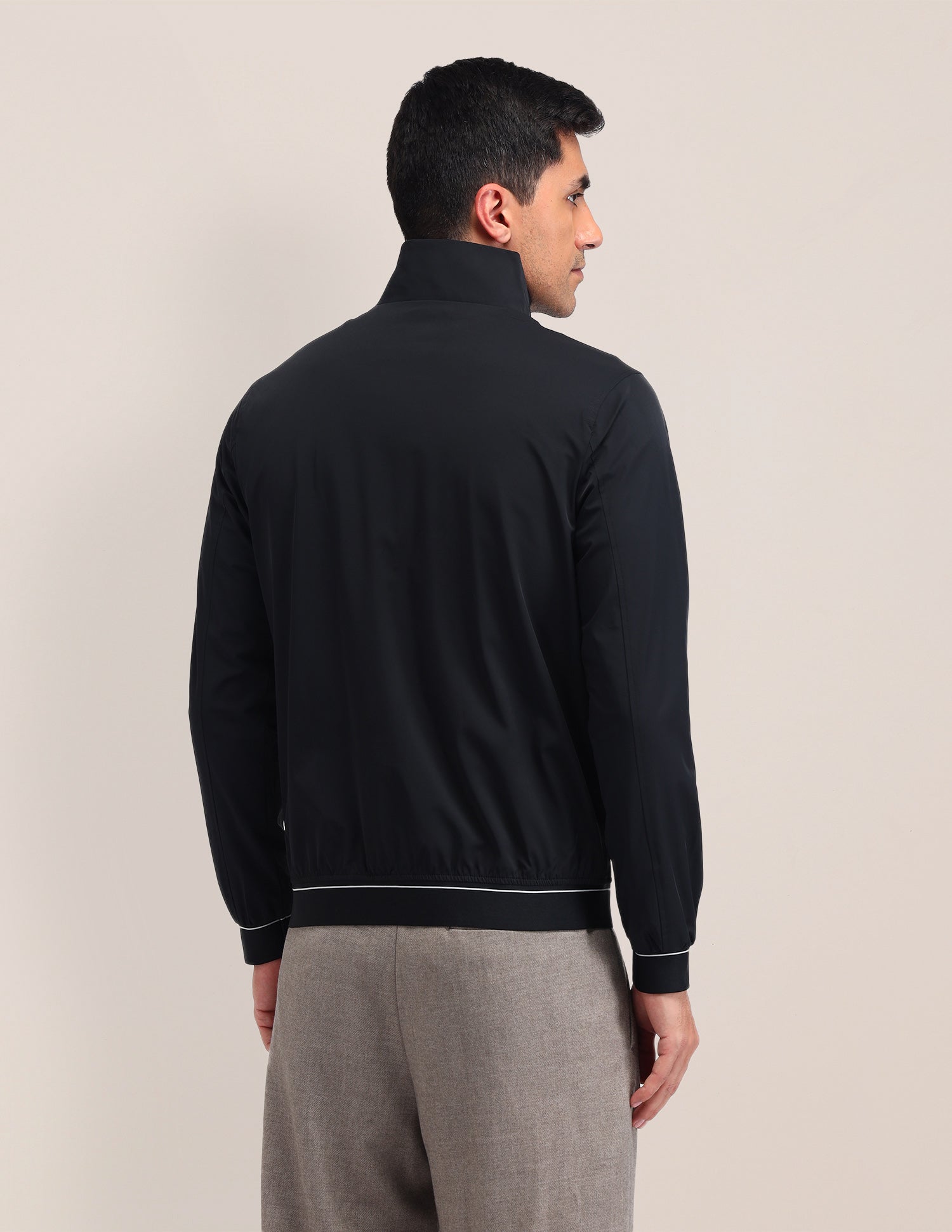 Colour Blocked Regular Fit Jacket Black - U.S. POLO ASSN. | Large