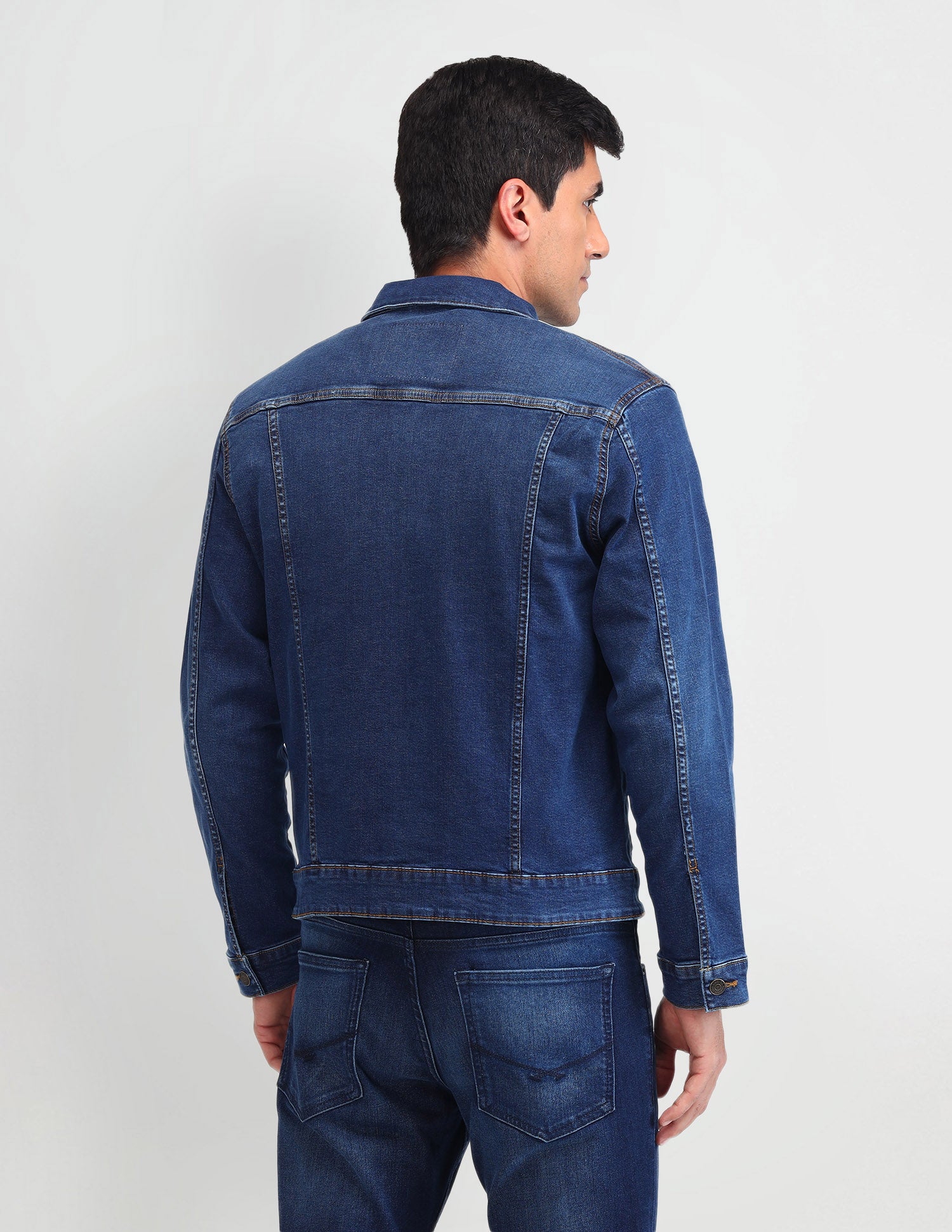 Solid Classic Fit Jacket Blue - U.S. Polo Assn. India | Large