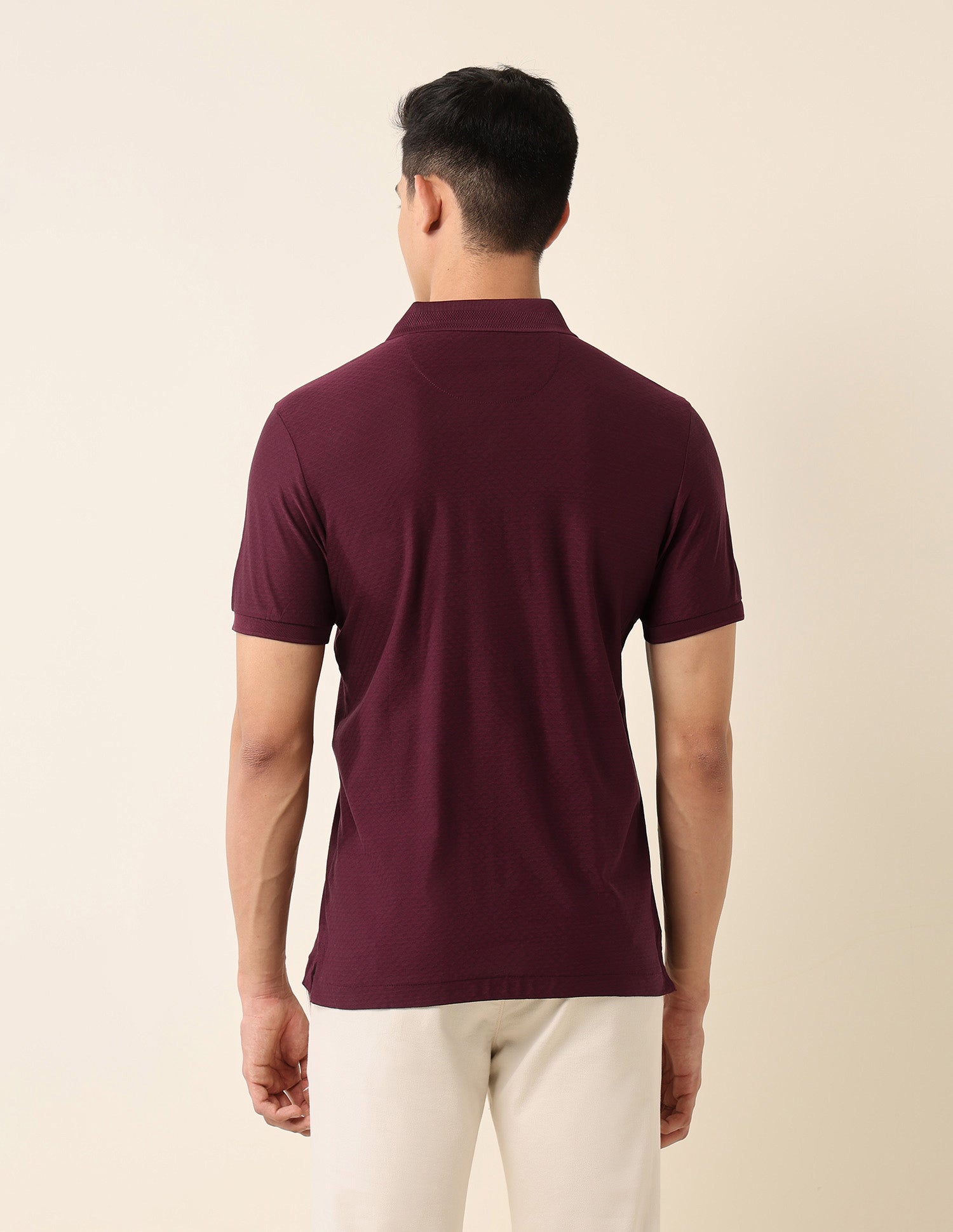 Pure Cotton Slim Fit Polo Shirt Maroon - U.S. Polo Assn. India | Large