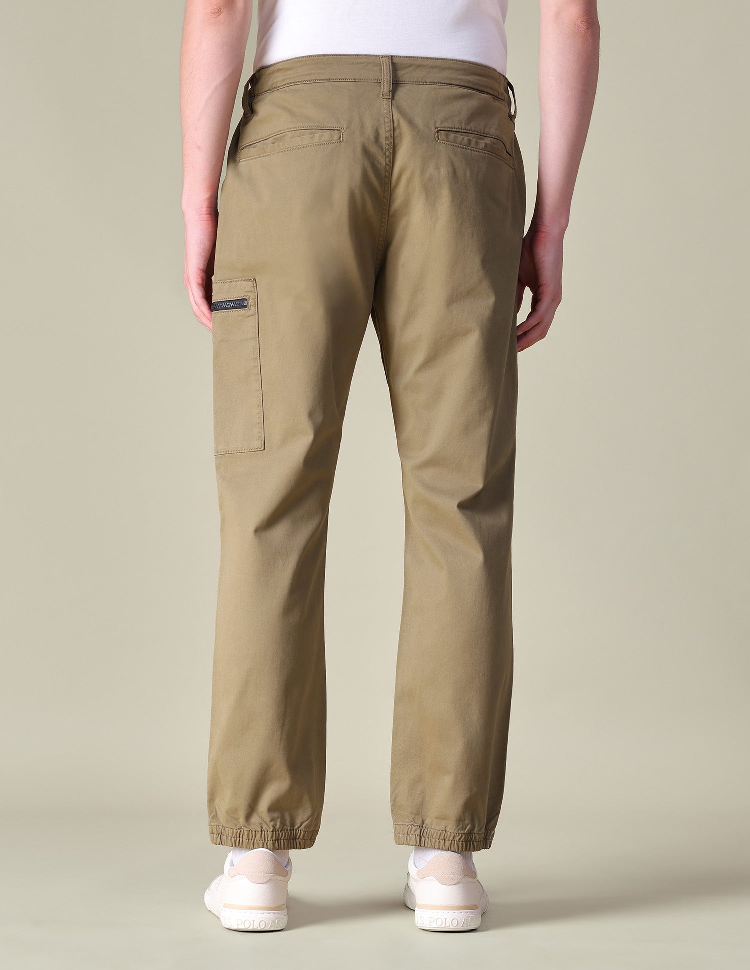 Mid Rise Regular Fit Cargos Tan - U.S. POLO ASSN. | Large