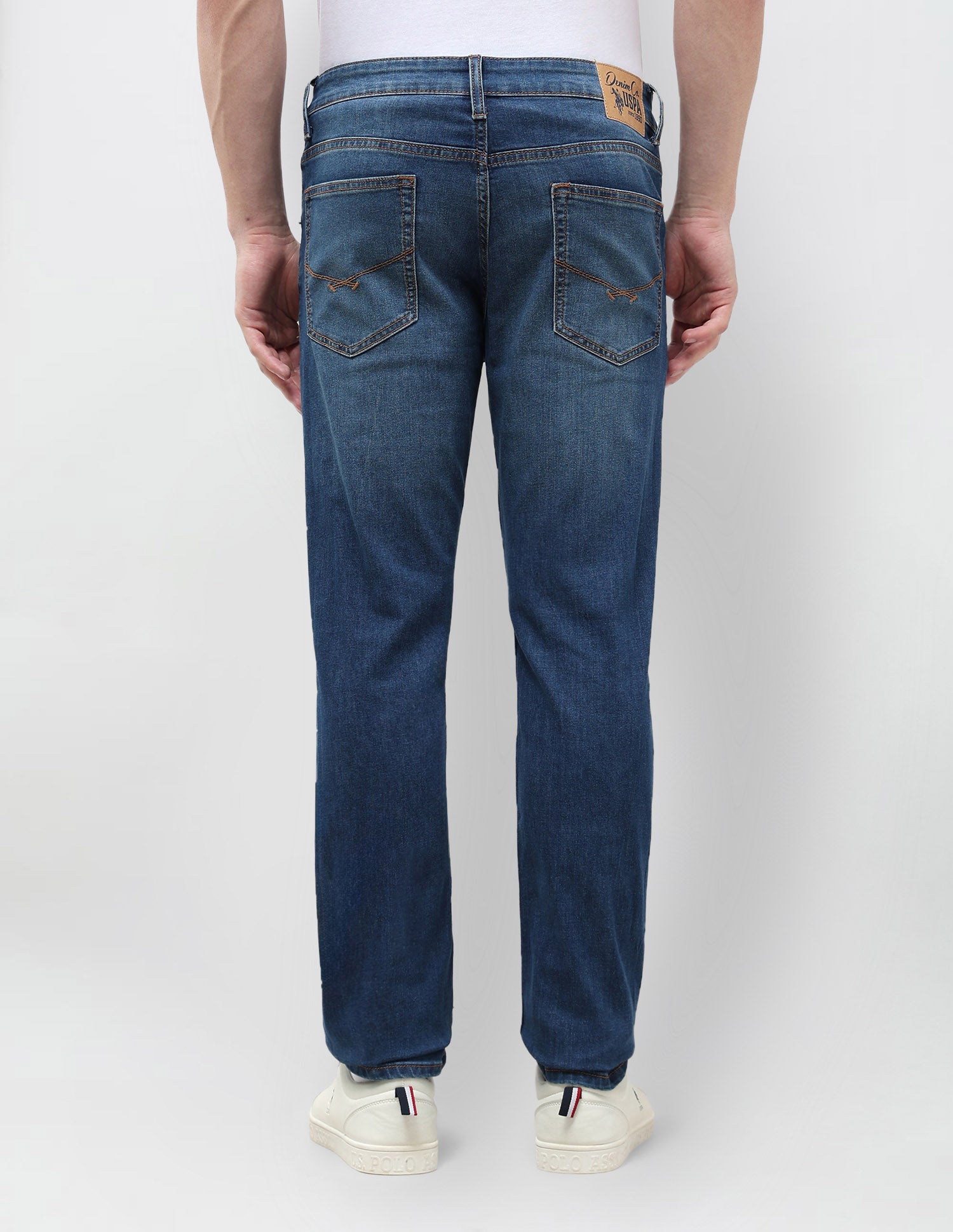 Brandon Slim Tapered Fit Blue Jeans Indigo - U.S. POLO ASSN. | Large