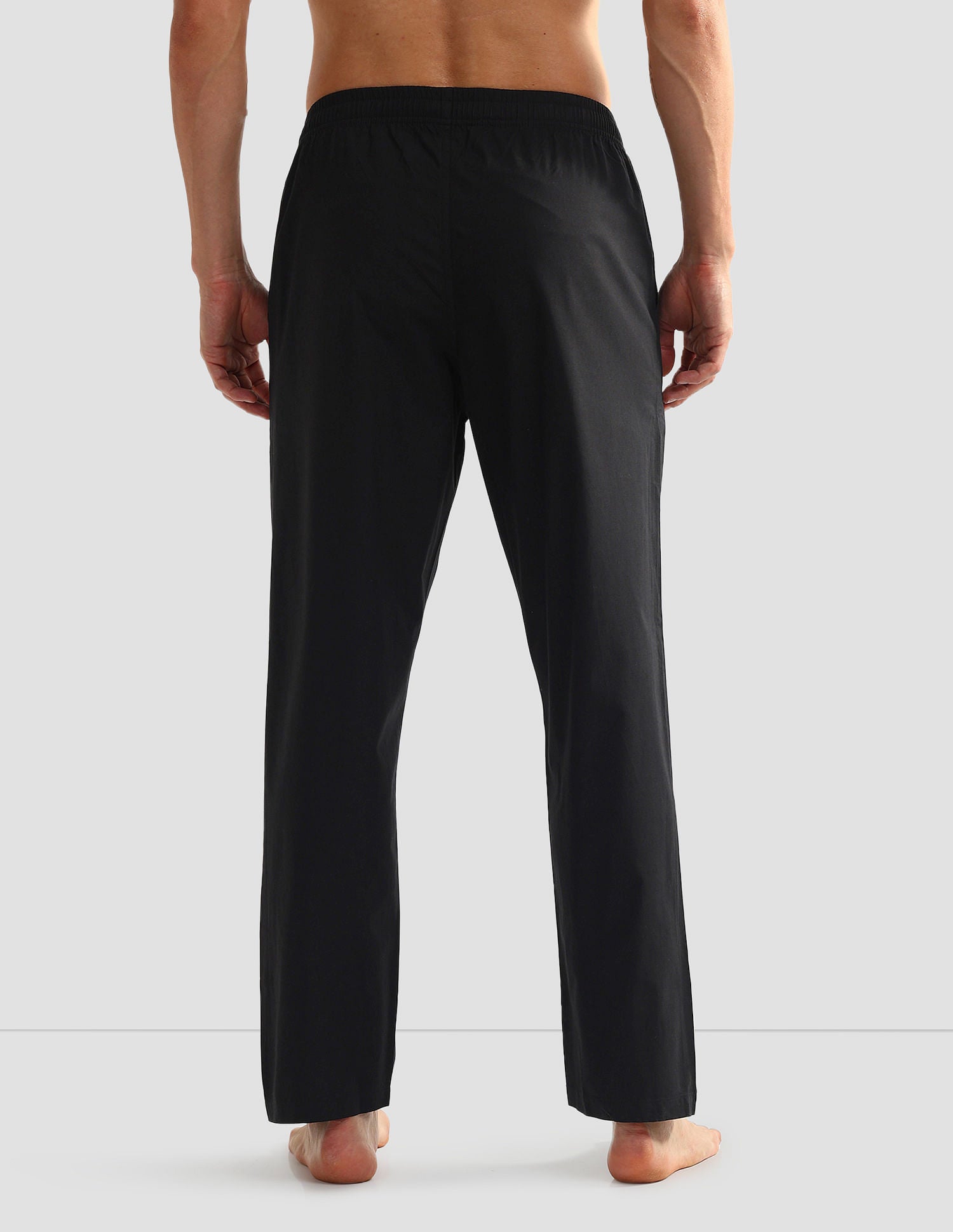 Mid Rise Solid OELP6 Lounge Track Pants - Pack Of 1 Black - U.S. POLO ASSN. | Large