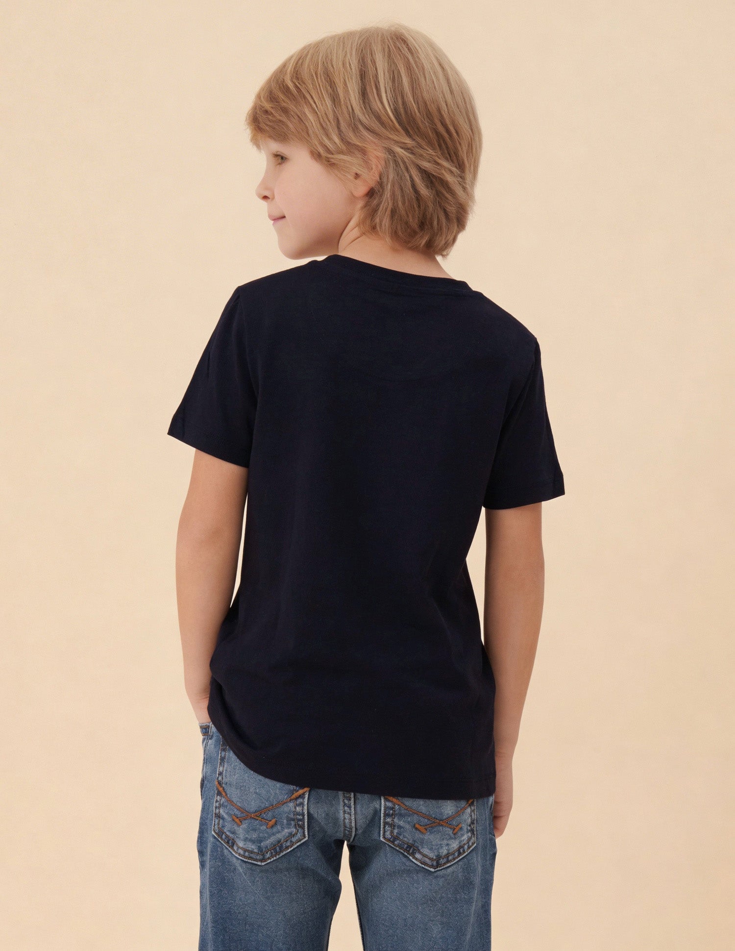 Graphic Brand Printed Regular Fit T-Shirt Navy - U.S. Polo Assn. India | Large
