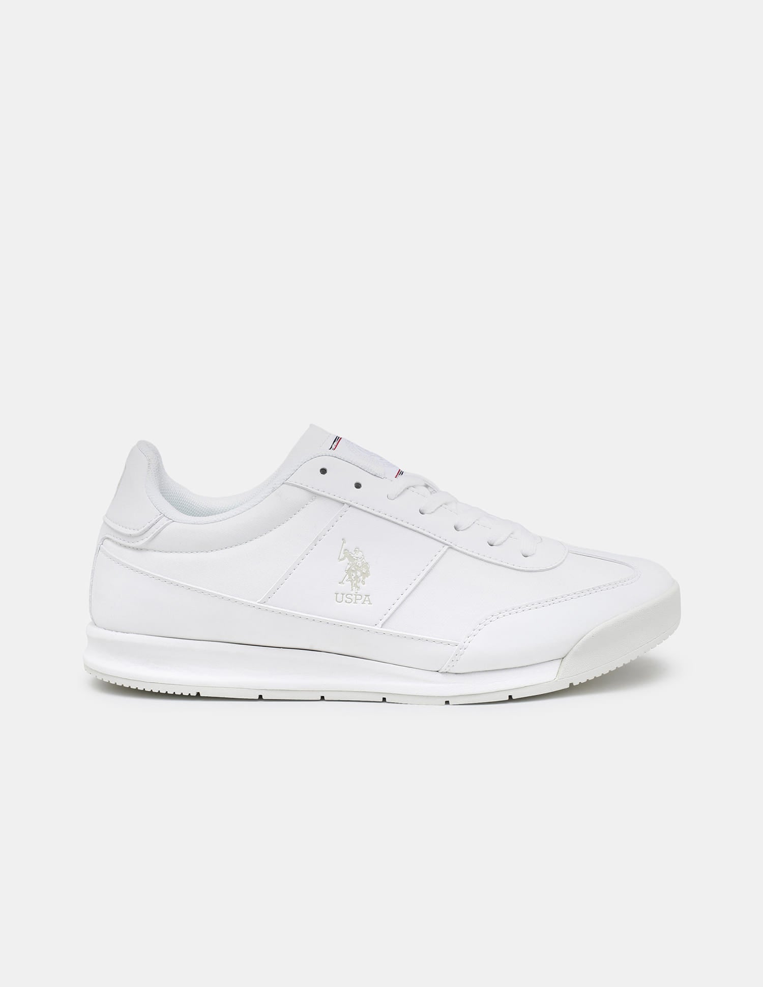 Round Toe Lace Ups Gallop Sneakers White - U.S. Polo Assn. India | Large