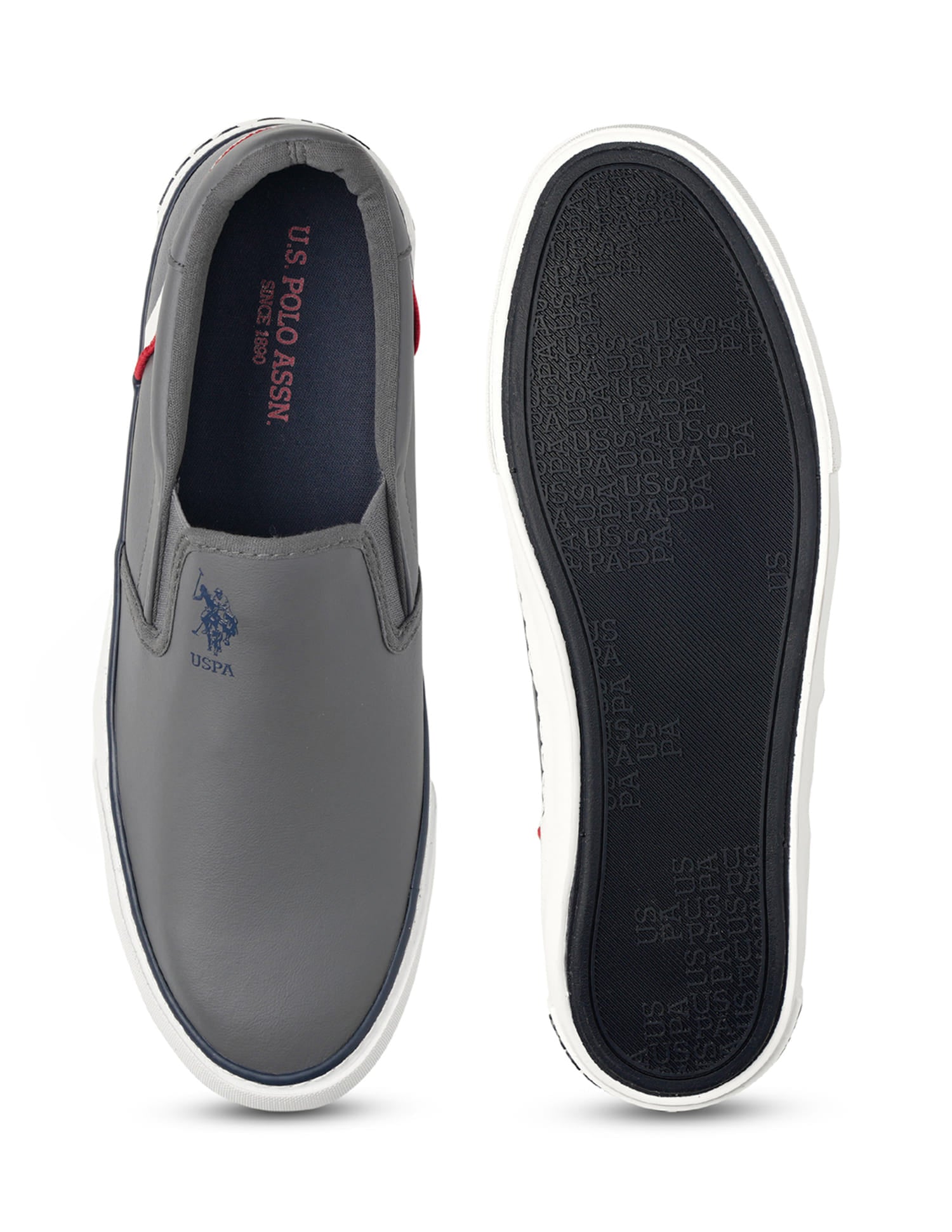 Men Timeo 4.0 Slip-on Shoes Grey - U.S. Polo Assn. India | Large