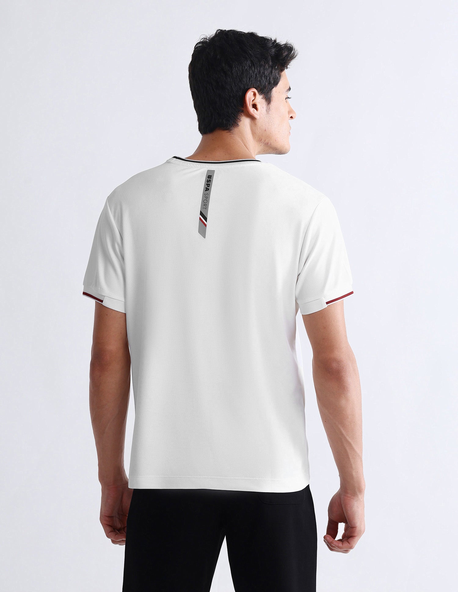 Solid Slim Fit T-Shirt Off White - U.S. POLO ASSN. | Large