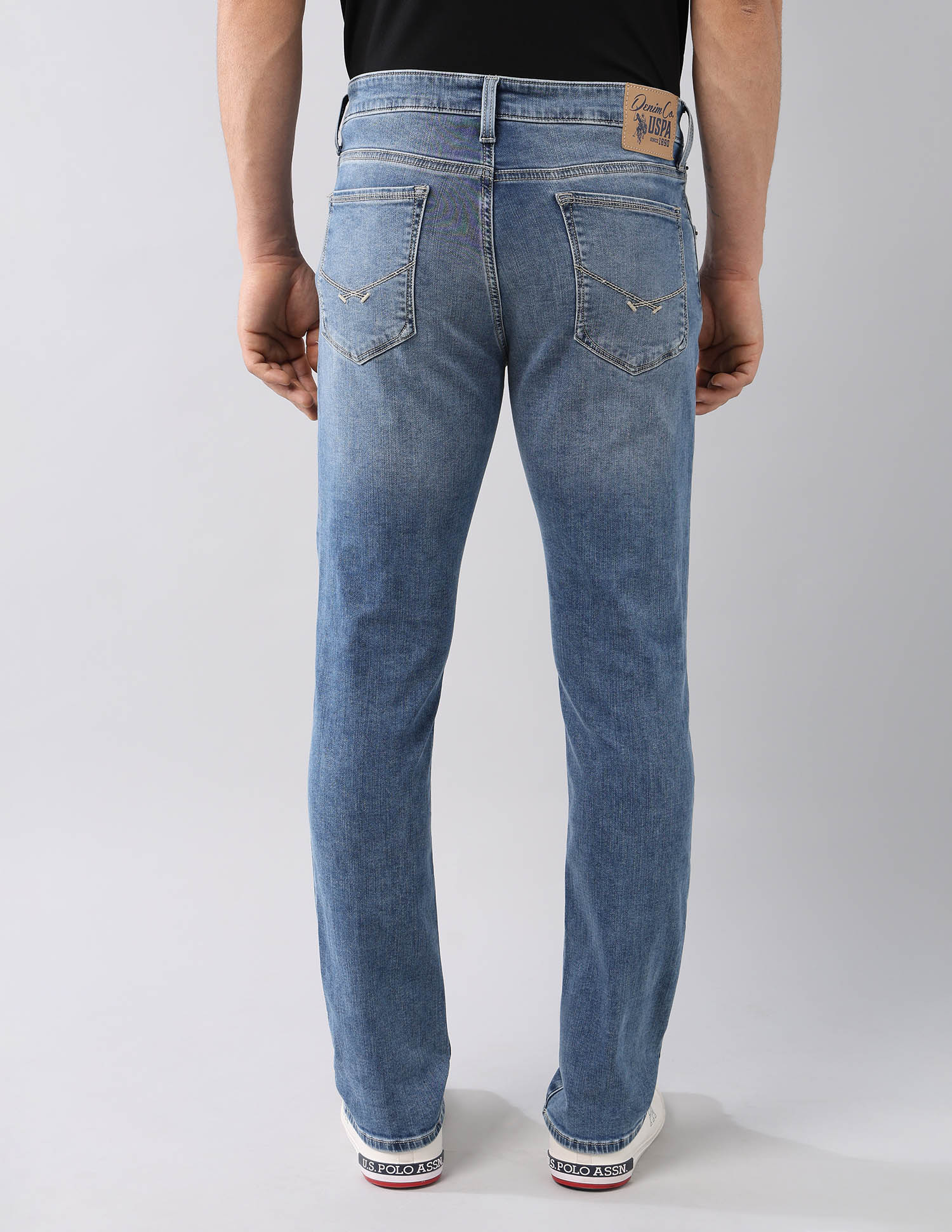 Brandon Slim-Tapered Fit Super Stretch Jeans Blue - U.S. Polo Assn. India | Large