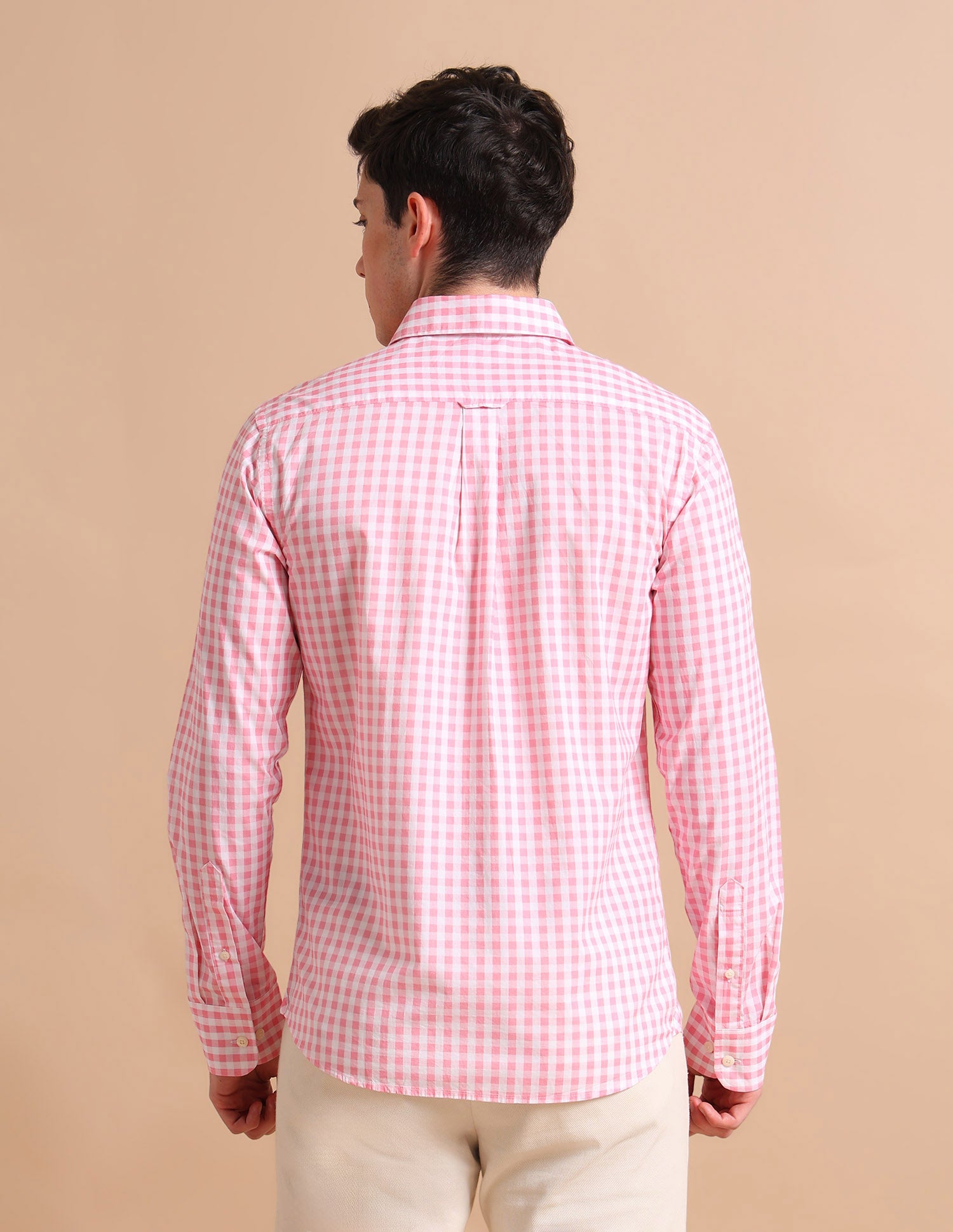 Gingham Twill Shirt Pink - U.S. POLO ASSN. | Large