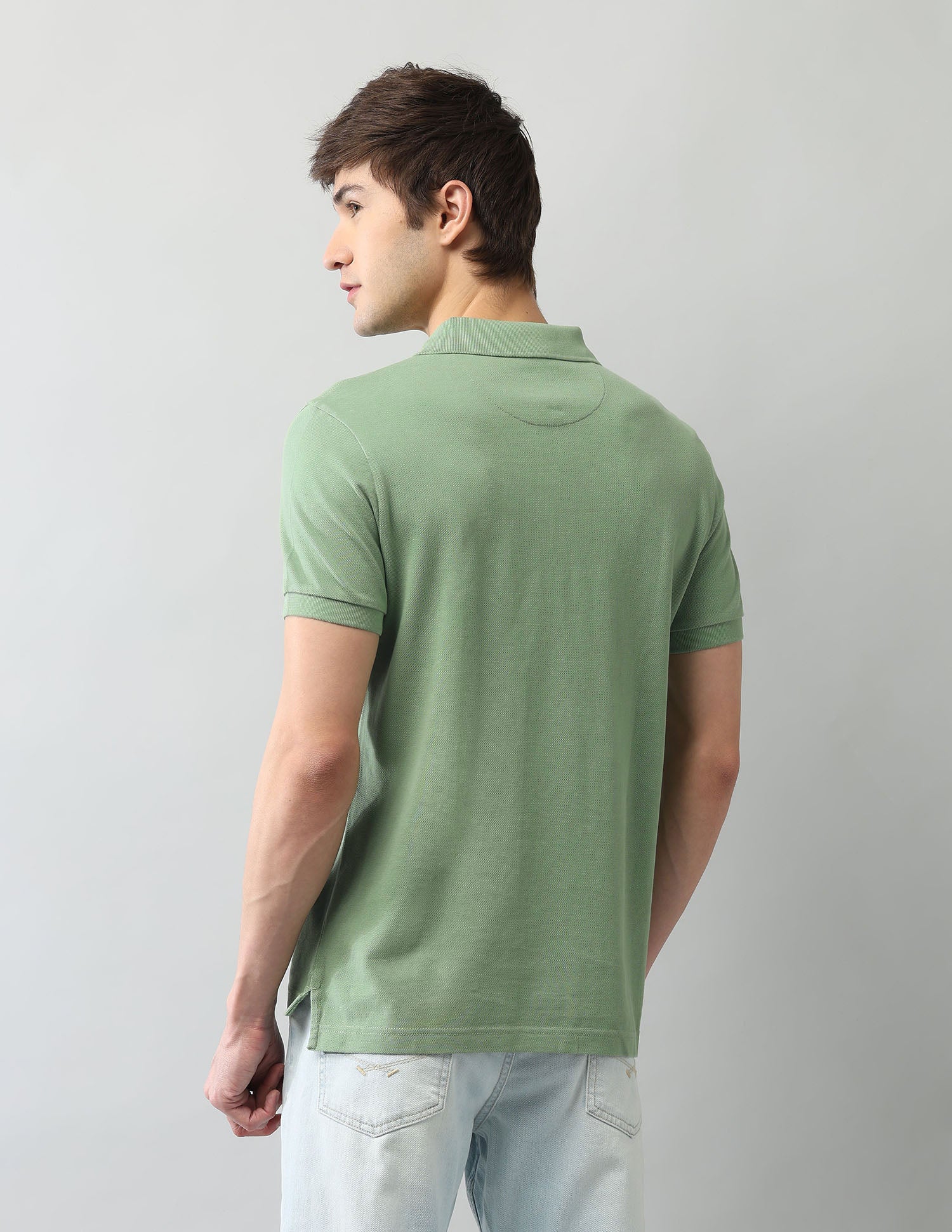 Muscle Fit Americana Polo Shirt Green - U.S. Polo Assn. India | Large
