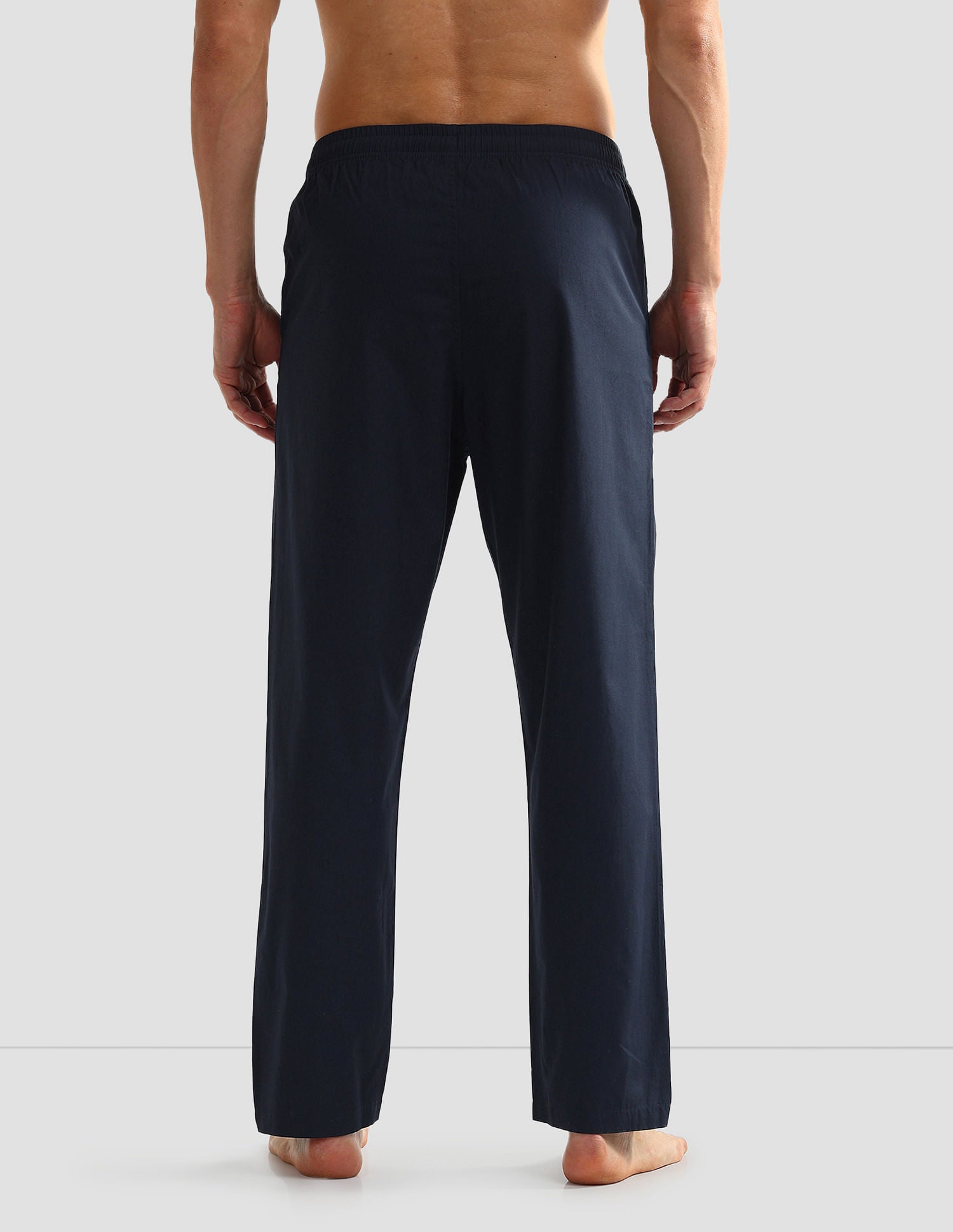 Mid Rise Solid OELP6 Lounge Track Pants - Pack Of 1 Navy - U.S. POLO ASSN. | Large