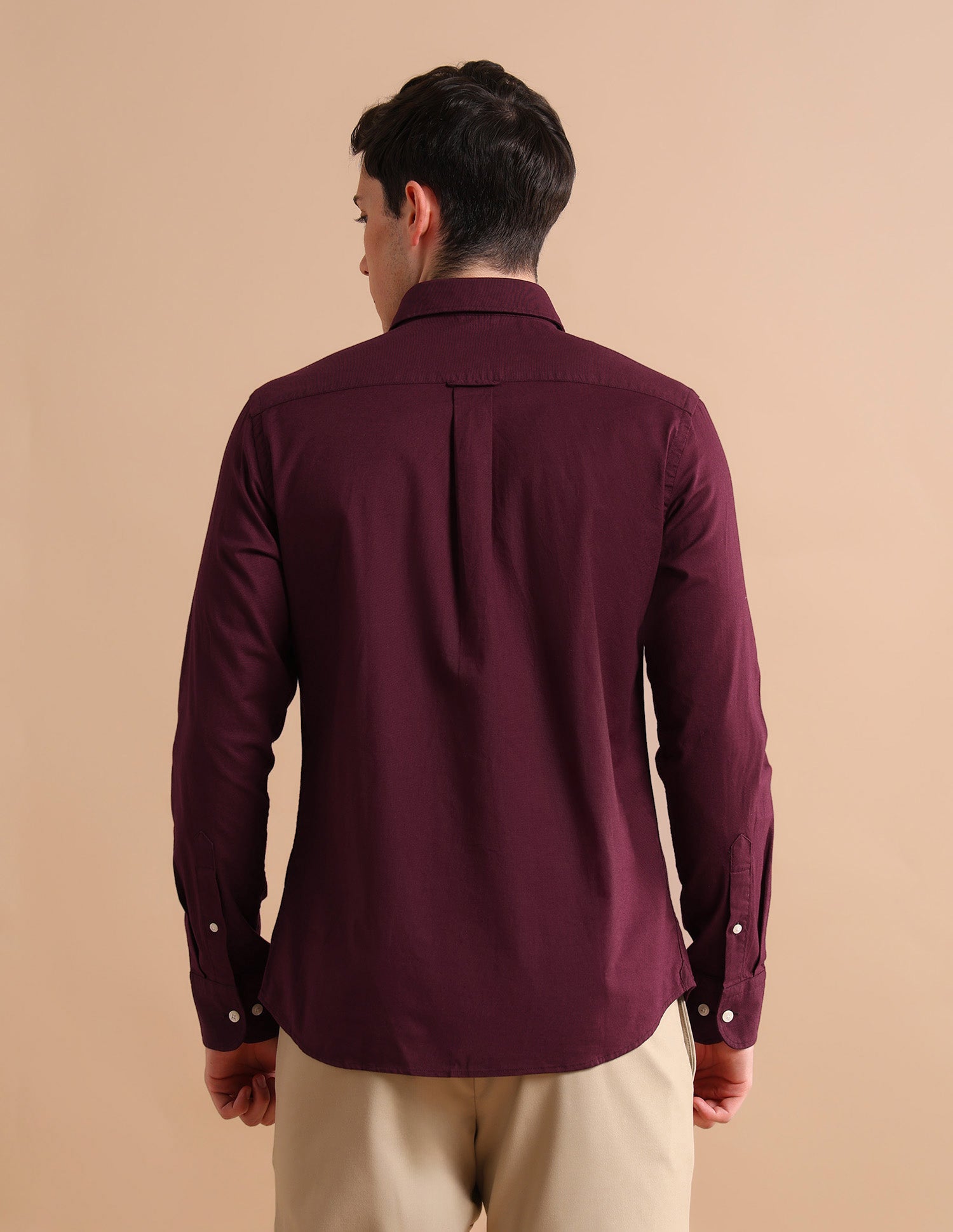 Stretchy Twill Shirt Maroon - U.S. POLO ASSN. | Large